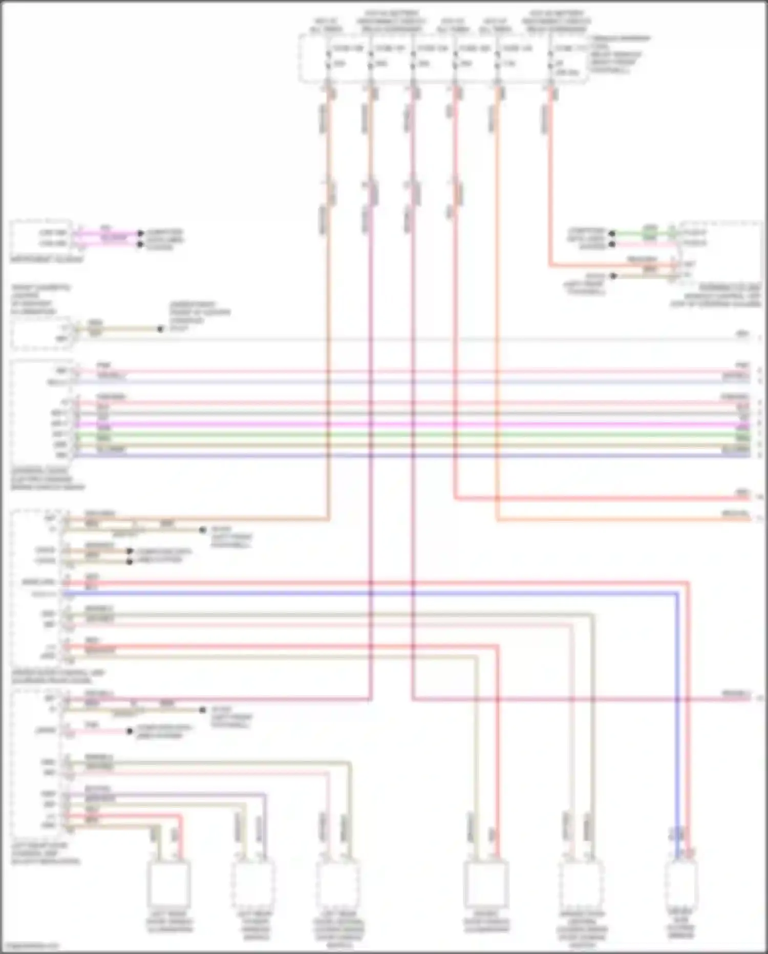 A-class Mercedes-Benz W177 (2018-2023): Instrument illumination circuit (1 of 2)