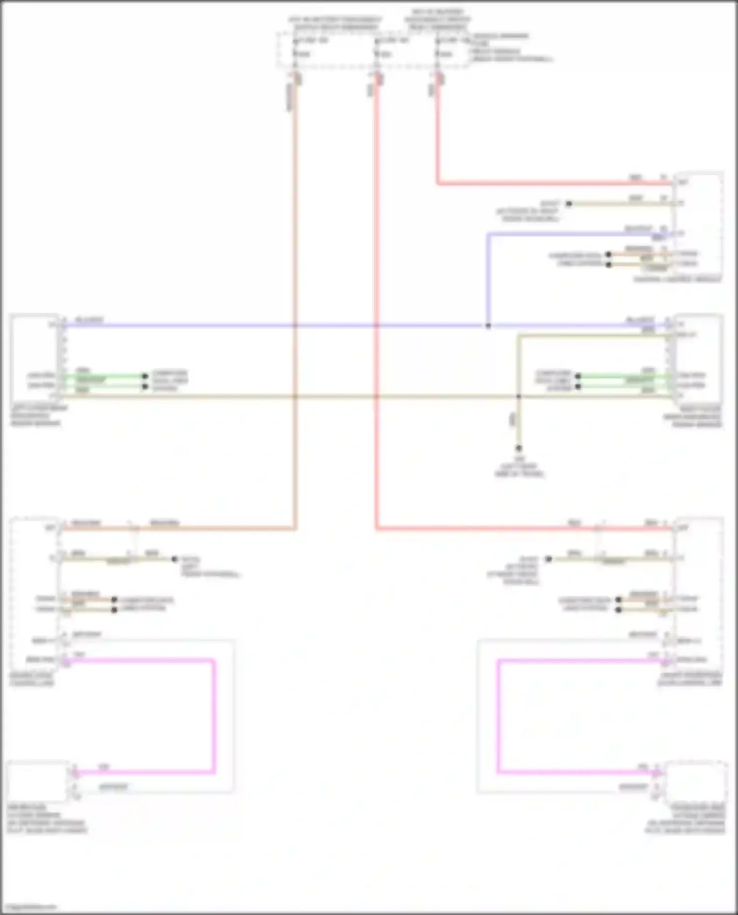A-class Mercedes-Benz W177 (2018-2023): Blind spot information system circuit