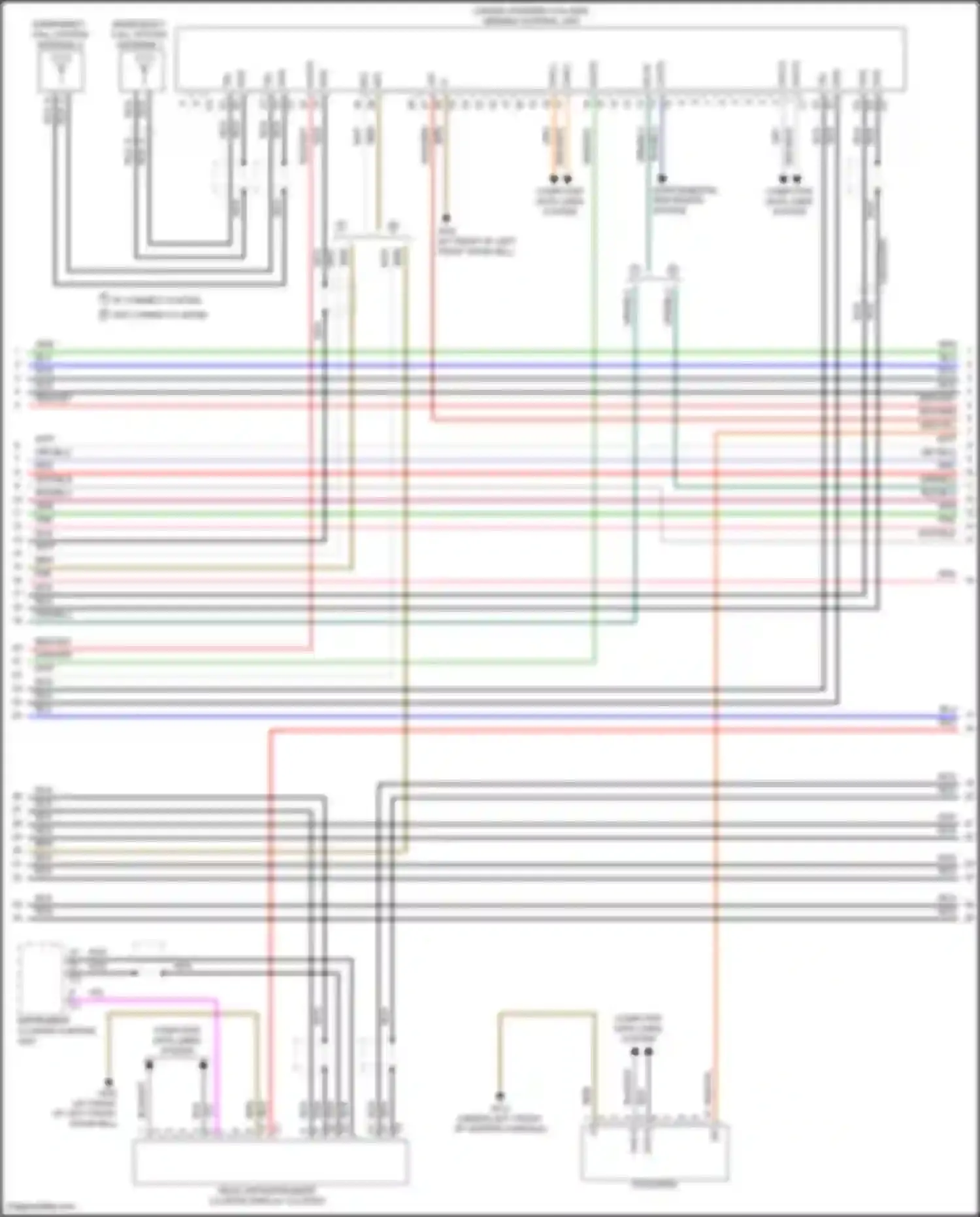 A-class Mercedes-Benz W177 (2018-2023): Comand actuation circuit (5 of 6)