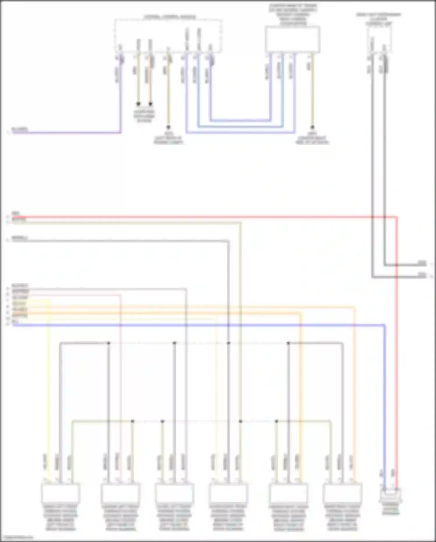 A-class Mercedes-Benz W177 (2018-2023): Parktronic circuit (2 of 3)