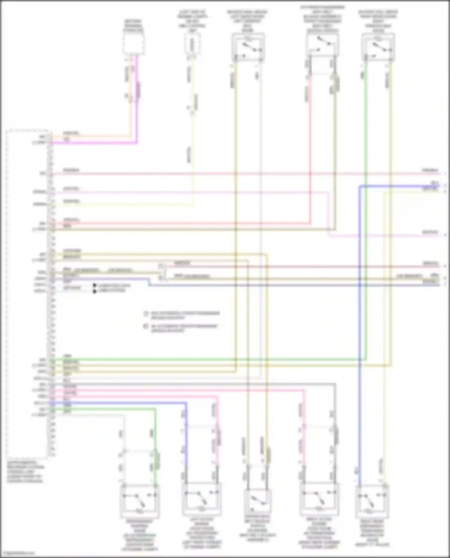 A-class Mercedes-Benz W177 (2018-2023): Supplemental restraint circuit (1 of 4)