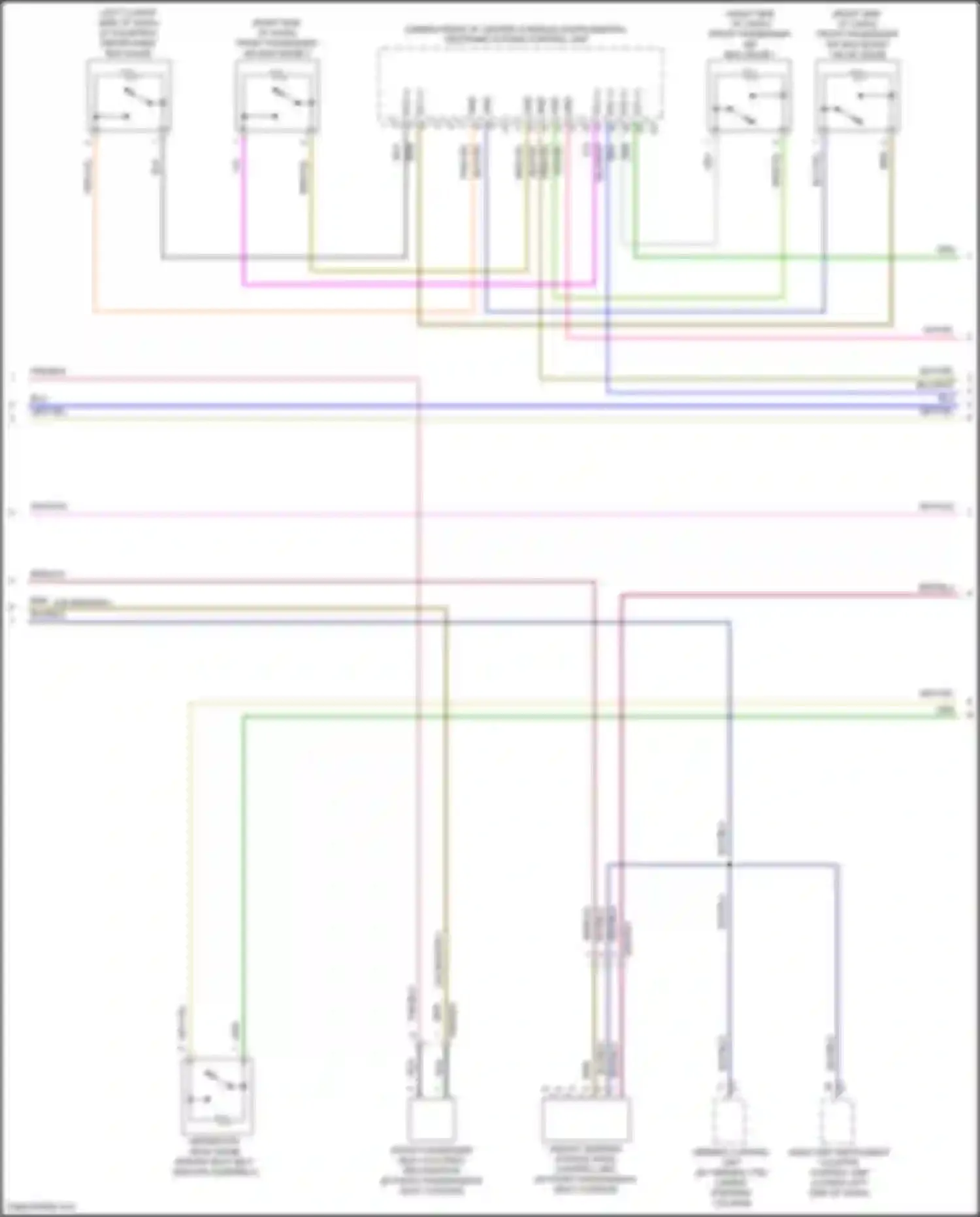 A-class Mercedes-Benz W177 (2018-2023): Supplemental restraint circuit (2 of 4)