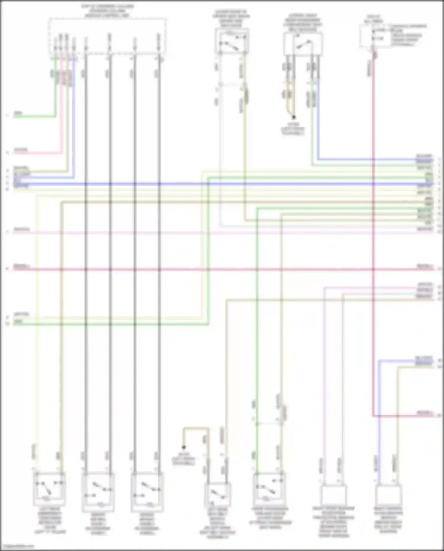 A-class Mercedes-Benz W177 (2018-2023): Supplemental restraint circuit (3 of 4)