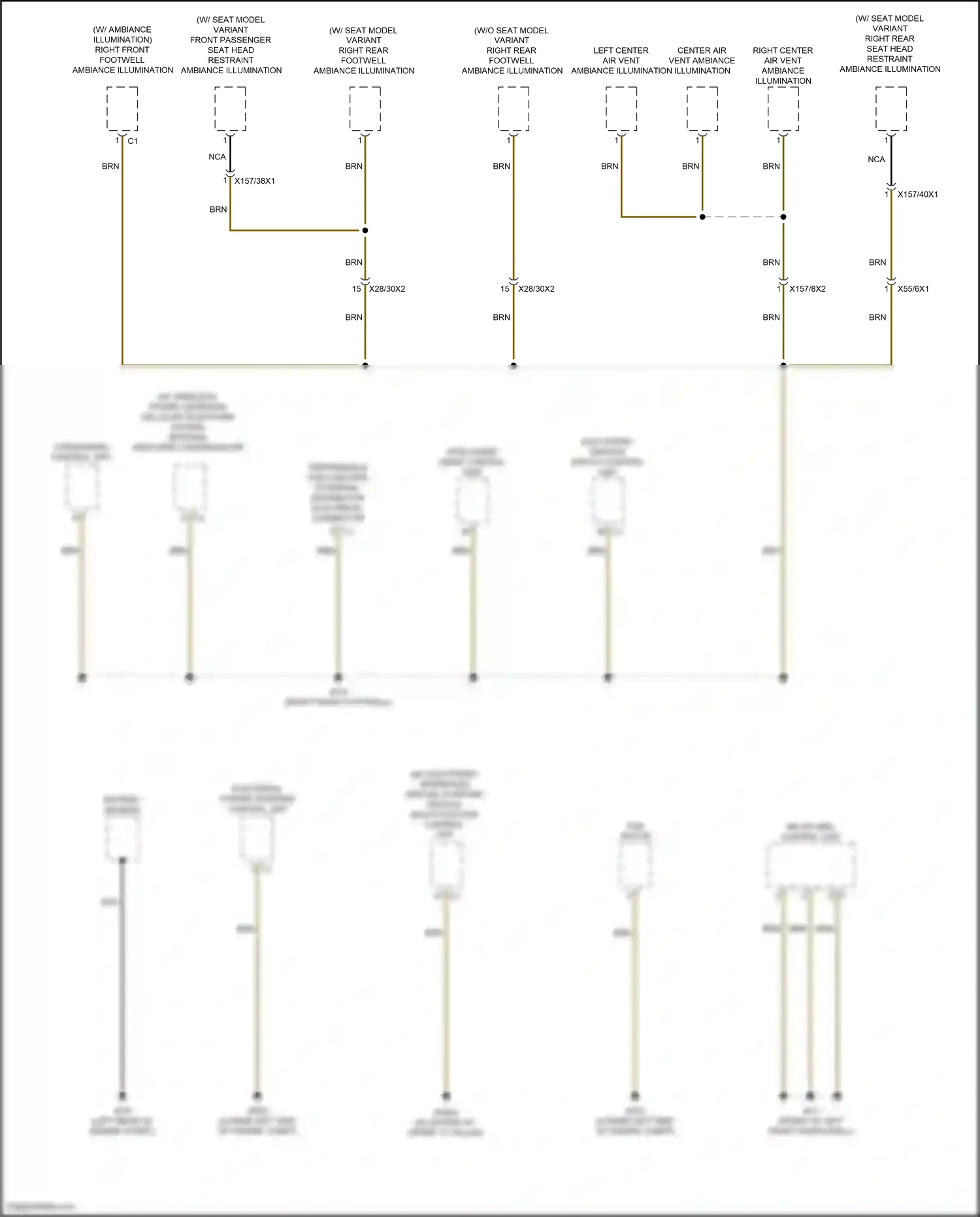 Wiring diagram carsharing control unit for Mercedes-Benz A-class W177 (2018-2023) (4 of 4)