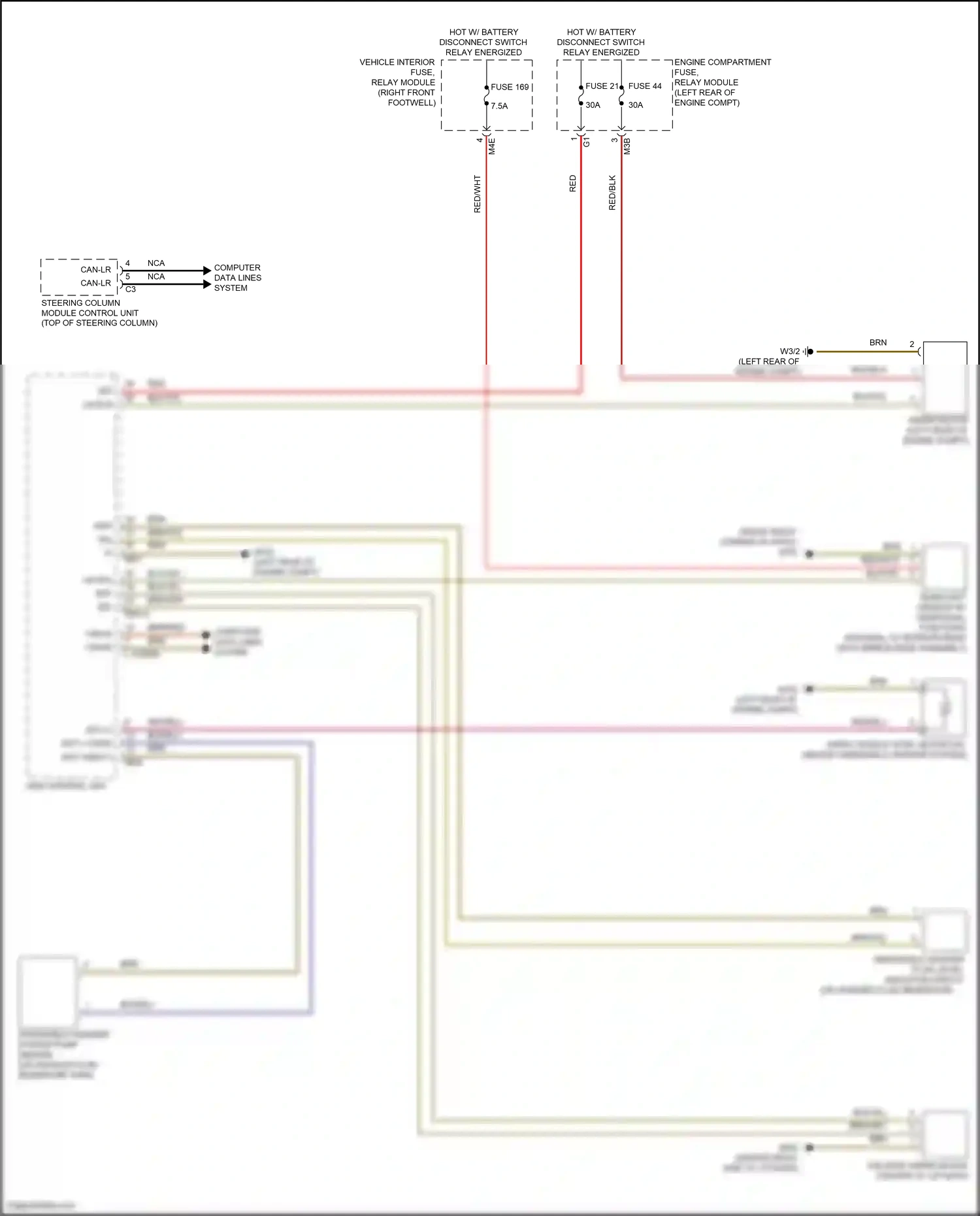 Wiring diagram computer data lines system for Mercedes-Benz A-class W177 (2018-2023) (60 of 80)