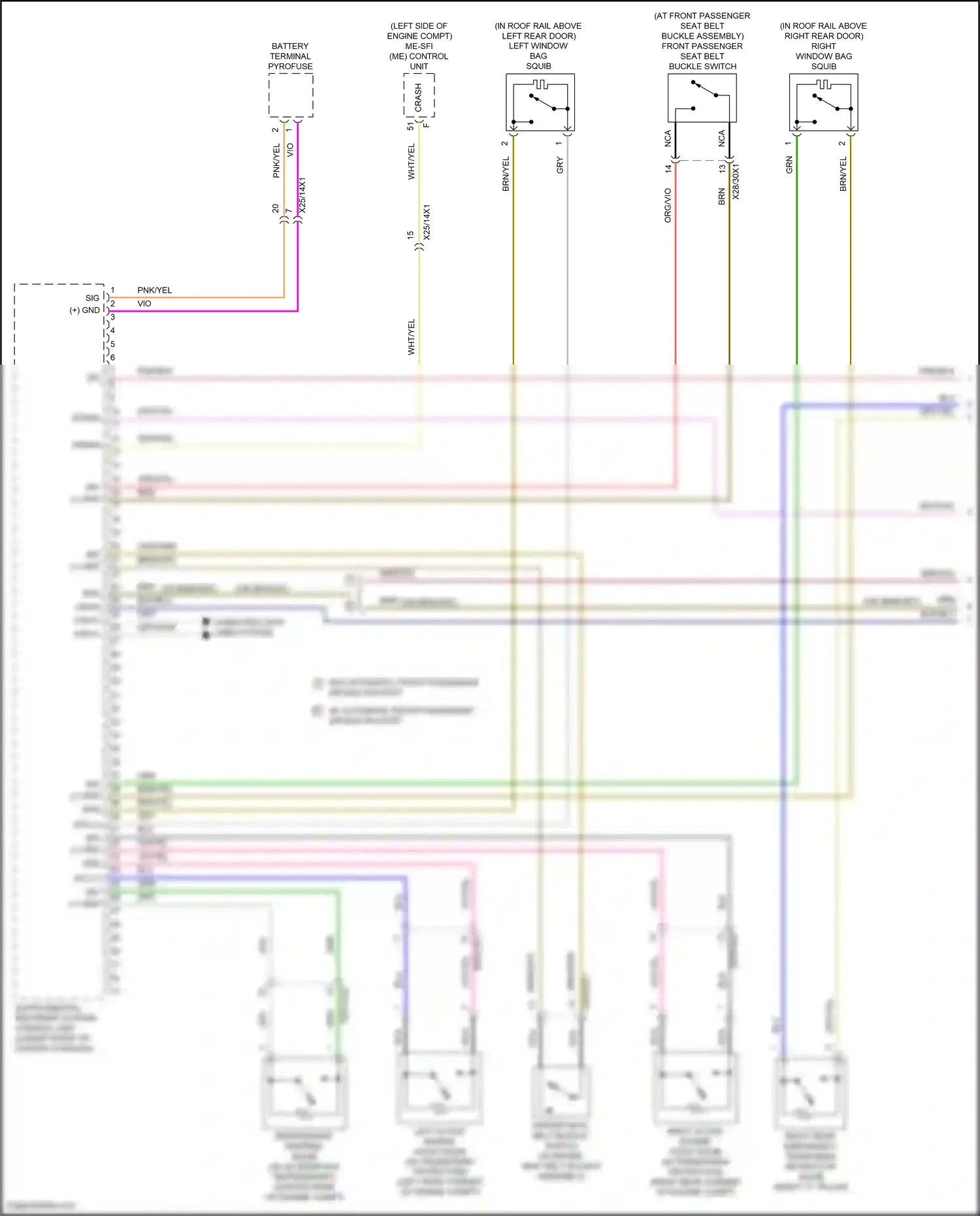 Wiring diagram computer data lines system for Mercedes-Benz A-class W177 (2018-2023) (9 of 80)