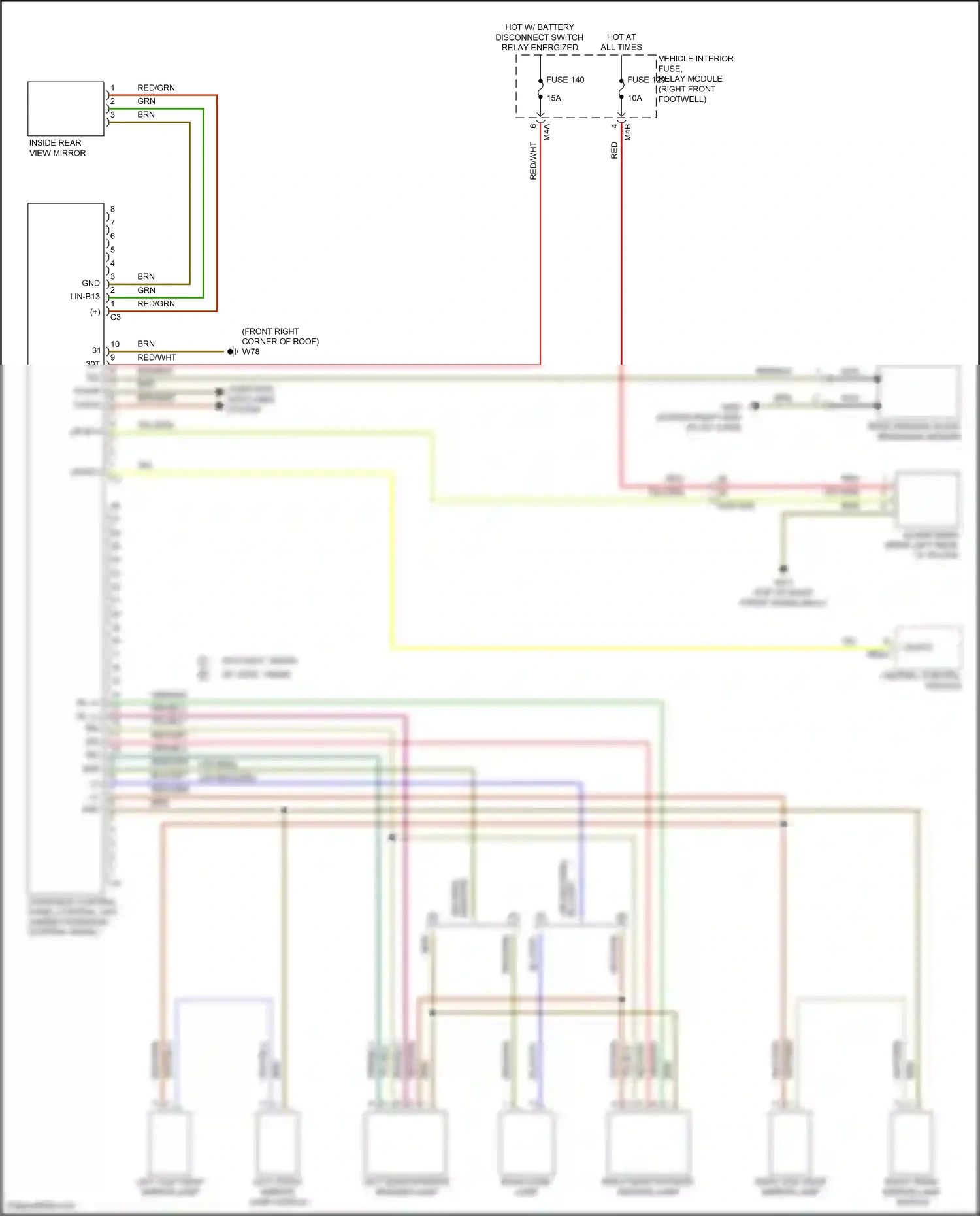 Wiring diagram computer data lines system for Mercedes-Benz A-class W177 (2018-2023) (18 of 80)