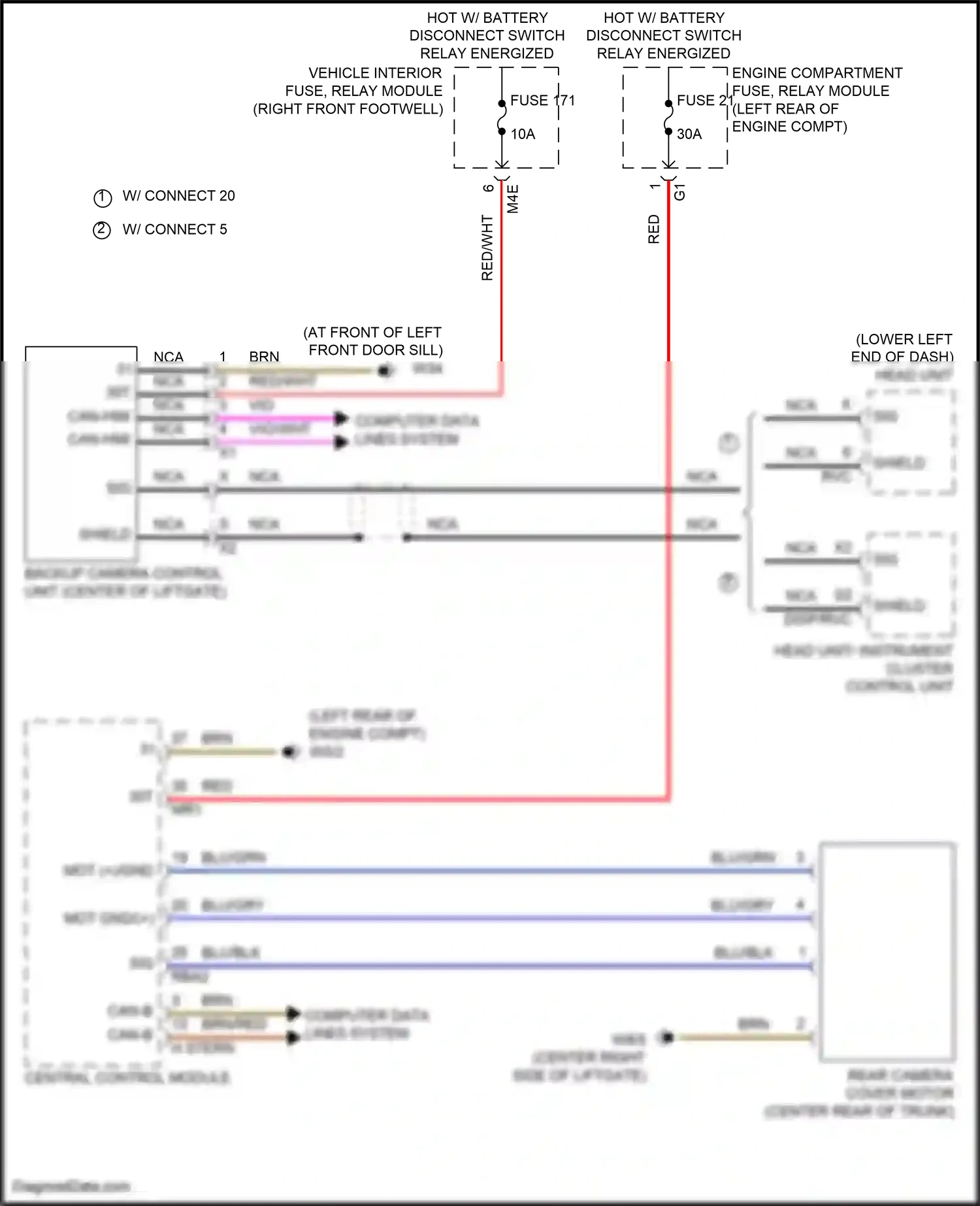 Wiring diagram computer data lines system for Mercedes-Benz A-class W177 (2018-2023) (77 of 80)