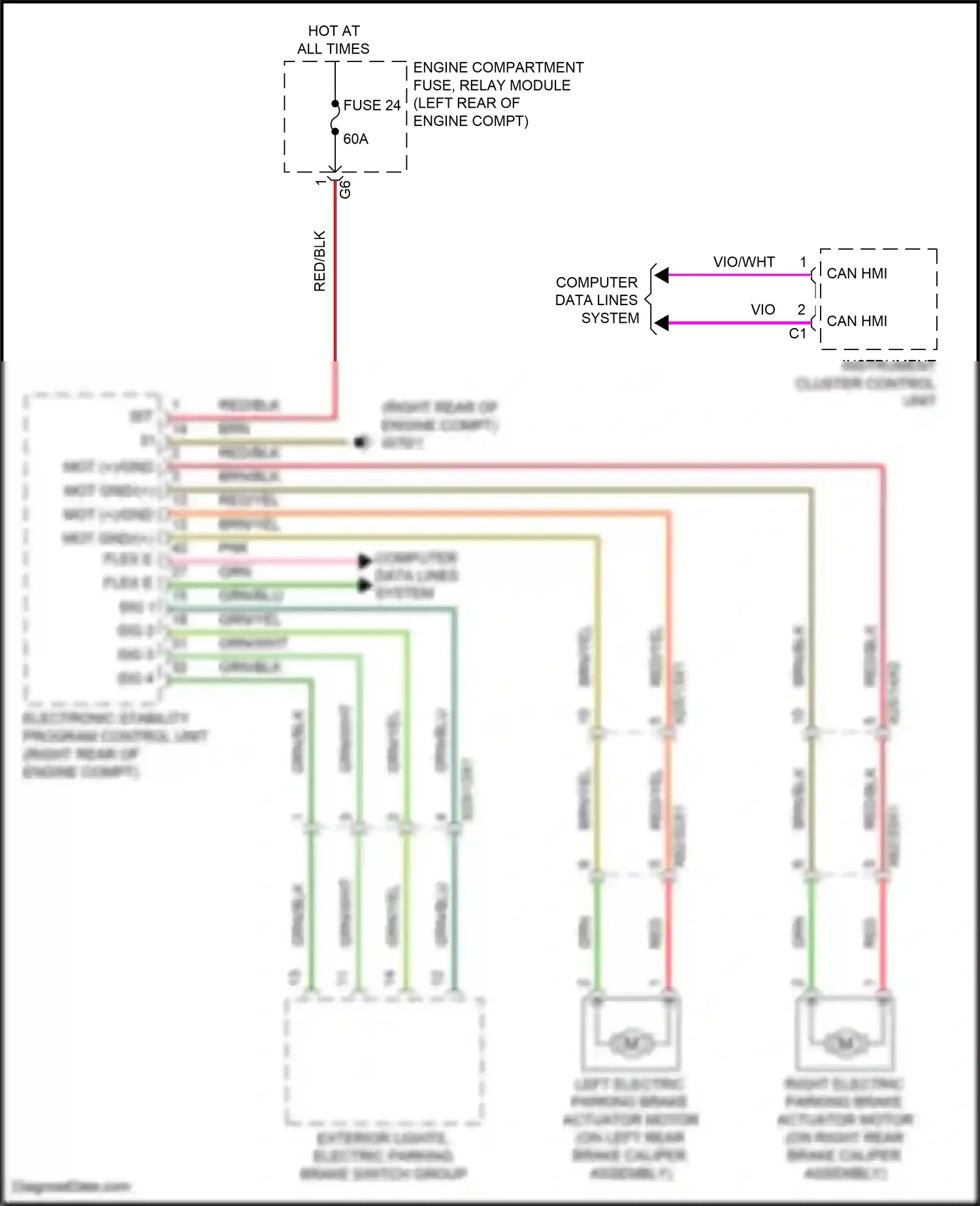 Wiring diagram computer data lines system for Mercedes-Benz A-class W177 (2018-2023) (20 of 80)