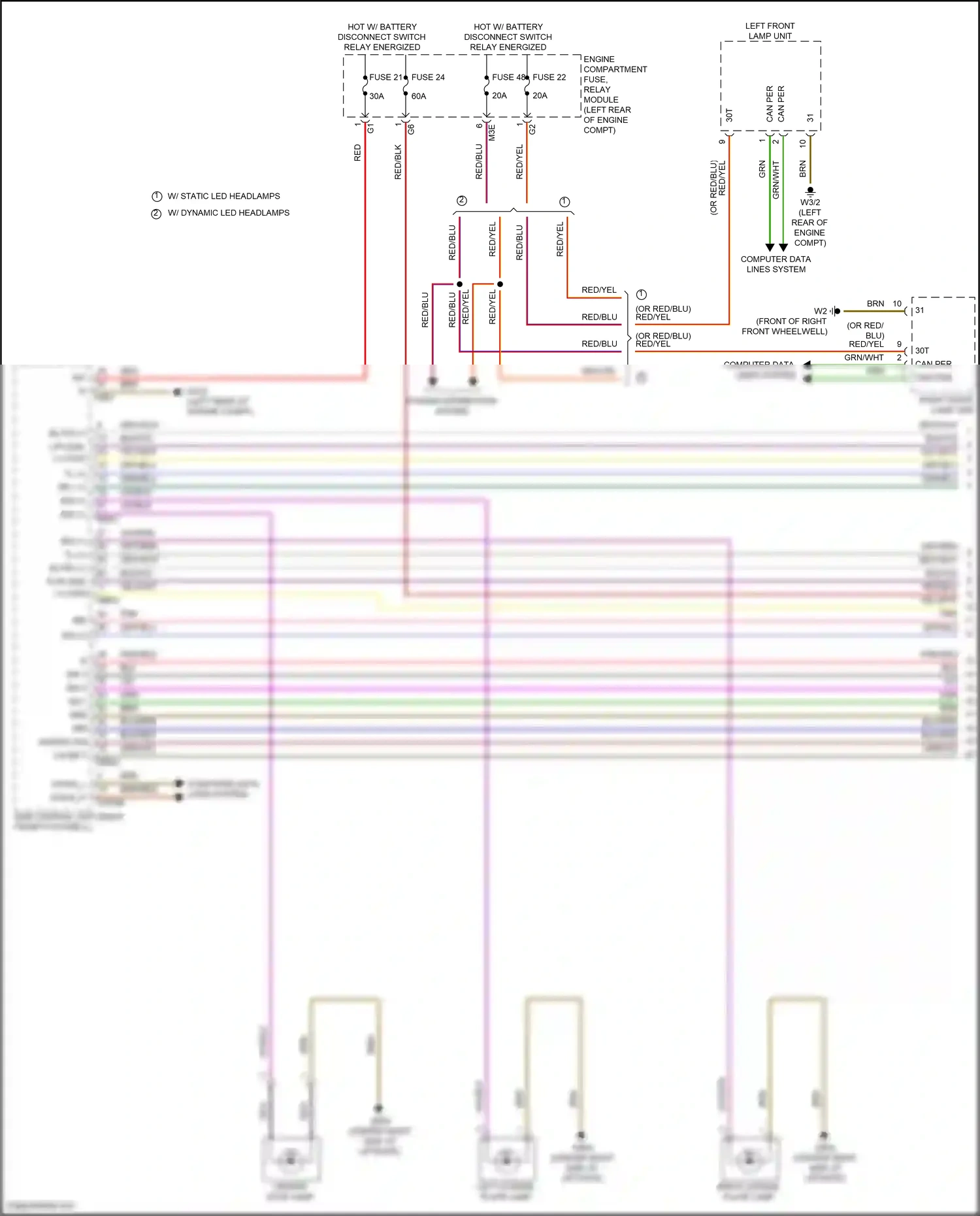Wiring diagram computer data lines system for Mercedes-Benz A-class W177 (2018-2023) (36 of 80)