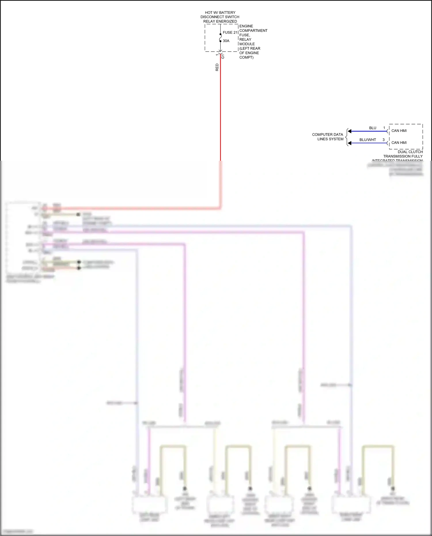 Wiring diagram computer data lines system for Mercedes-Benz A-class W177 (2018-2023) (33 of 80)