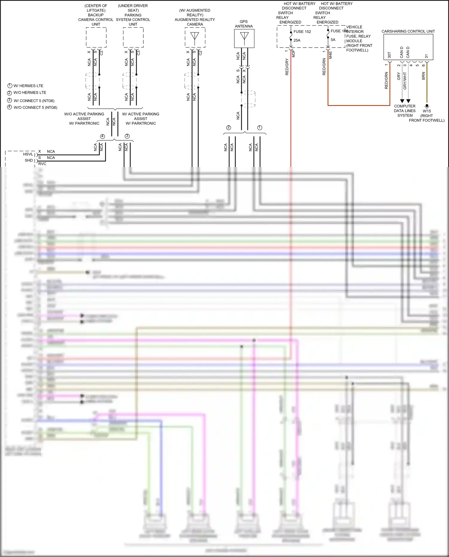 Wiring diagram computer data lines system for Mercedes-Benz A-class W177 (2018-2023) (22 of 80)
