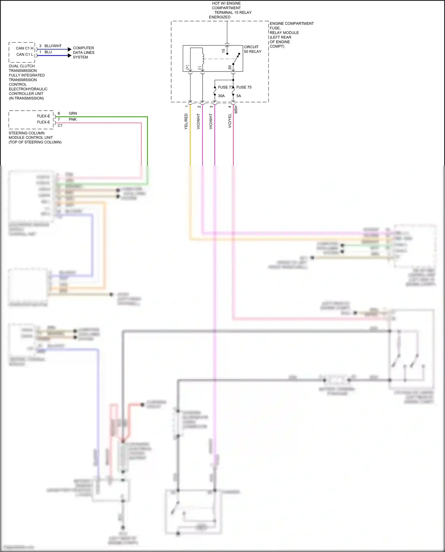 Wiring diagram computer data lines for Mercedes-Benz A-class W177 (2018-2023) (1 of 1)