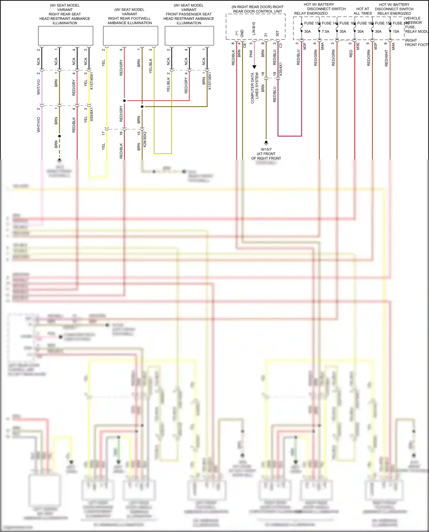 Wiring diagram computer data for Mercedes-Benz A-class W177 (2018-2023) (3 of 4)