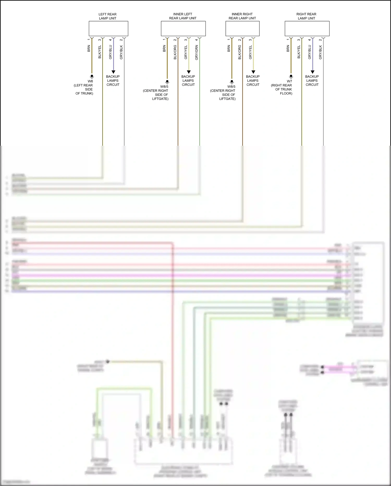 Wiring diagram electronic stability program control unit for Mercedes-Benz A-class W177 (2018-2023) (4 of 13)