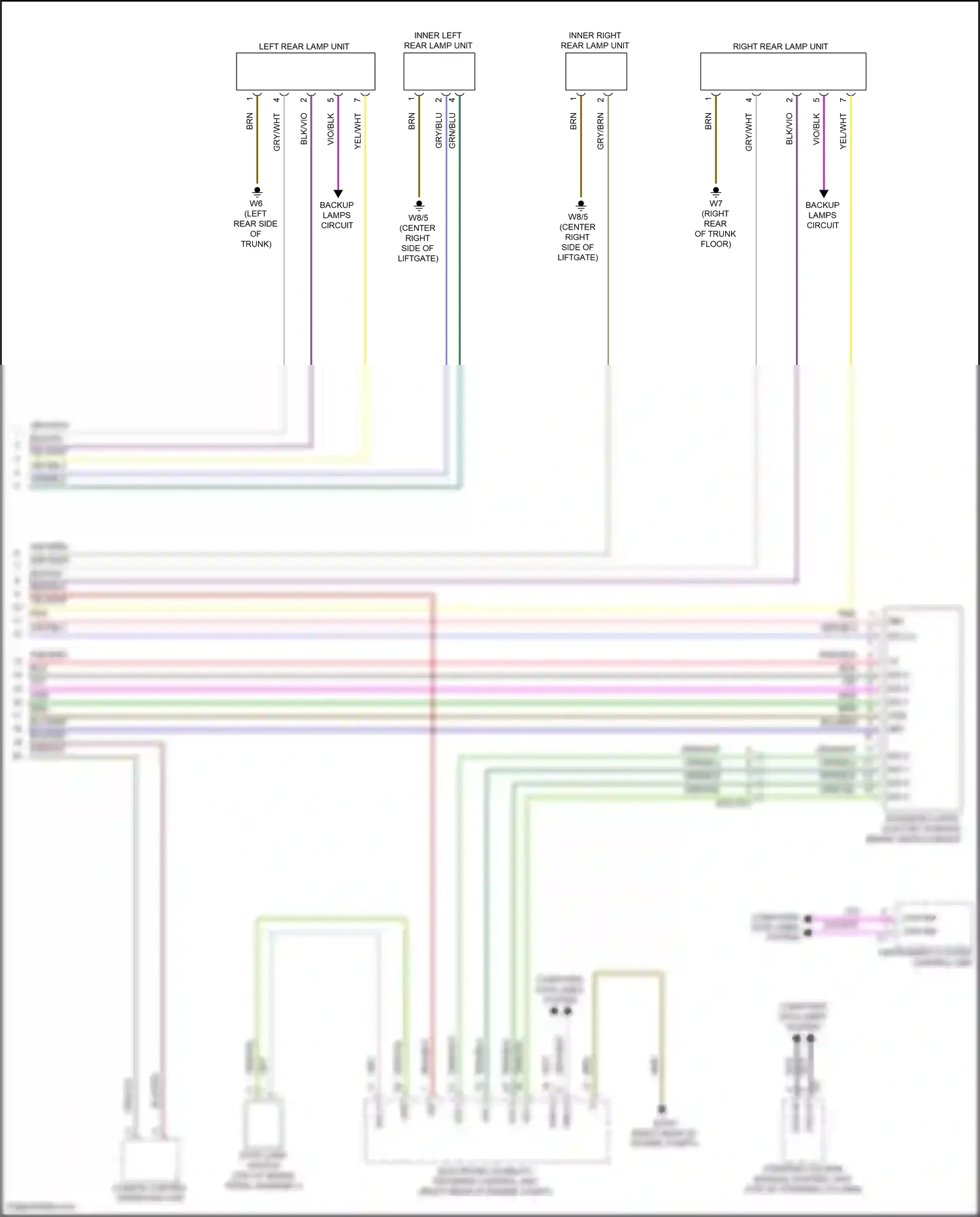 Wiring diagram electronic stability program control unit for Mercedes-Benz A-class W177 (2018-2023) (3 of 13)