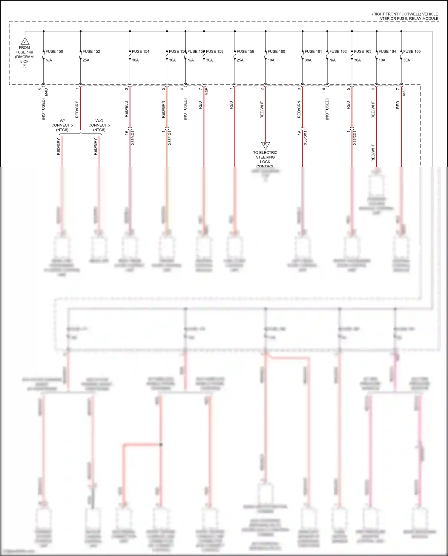 Wiring diagram rain/light sensor w/ additional functions for Mercedes-Benz A-class W177 (2018-2023) (5 of 7)