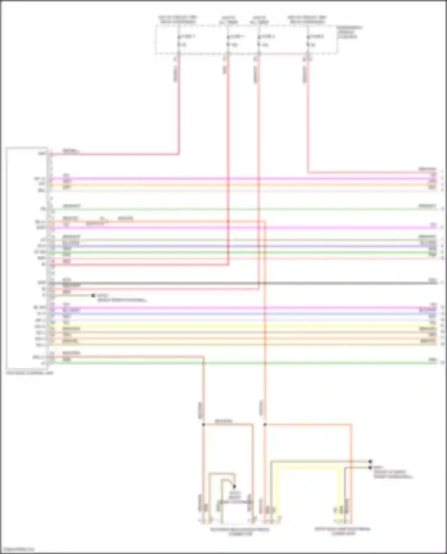 B-class Mercedes-Benz W246 facelift (2014-2018): Panic alarm circuit (1 of 2)