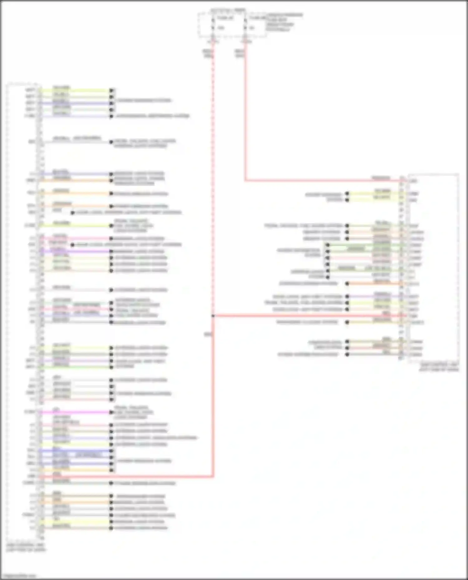 B-class Mercedes-Benz W246 facelift (2014-2018): Body control modules circuit (1 of 2)