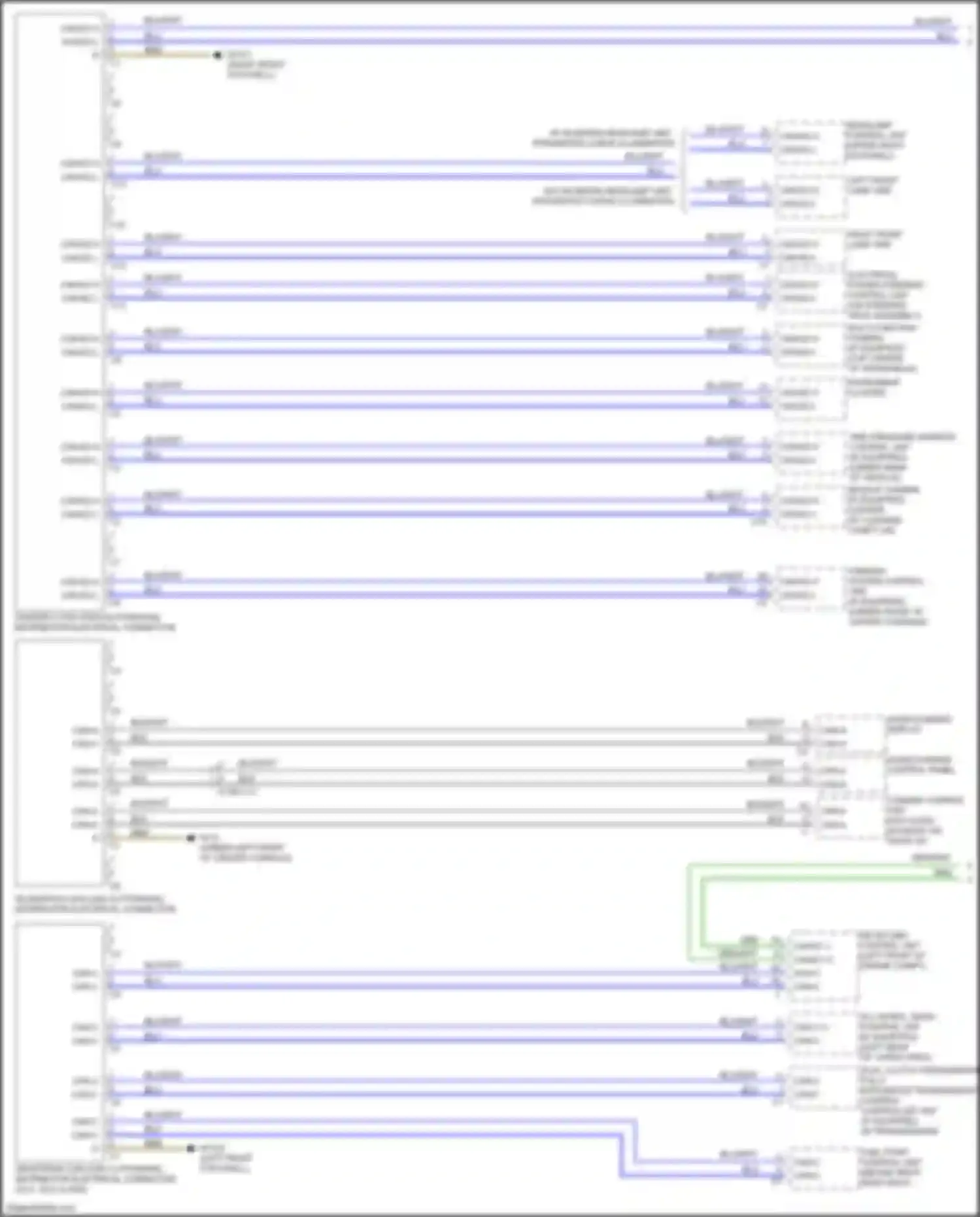 B-class Mercedes-Benz W246 facelift (2014-2018): High/low bus circuit (1 of 4)