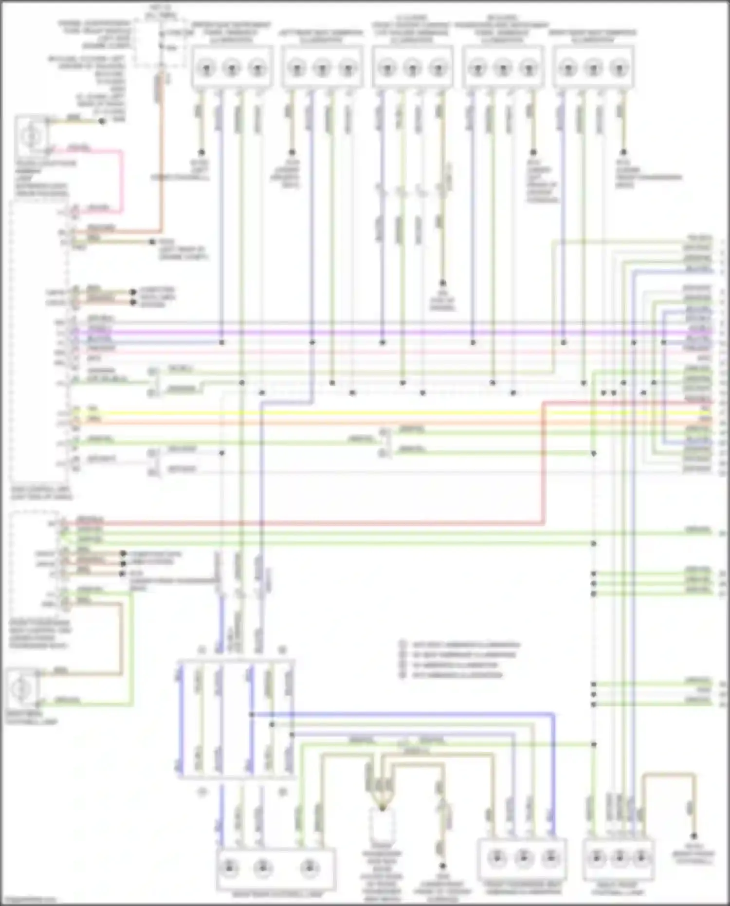 B-class Mercedes-Benz W246 facelift (2014-2018): Courtesy lamps circuit (1 of 5)