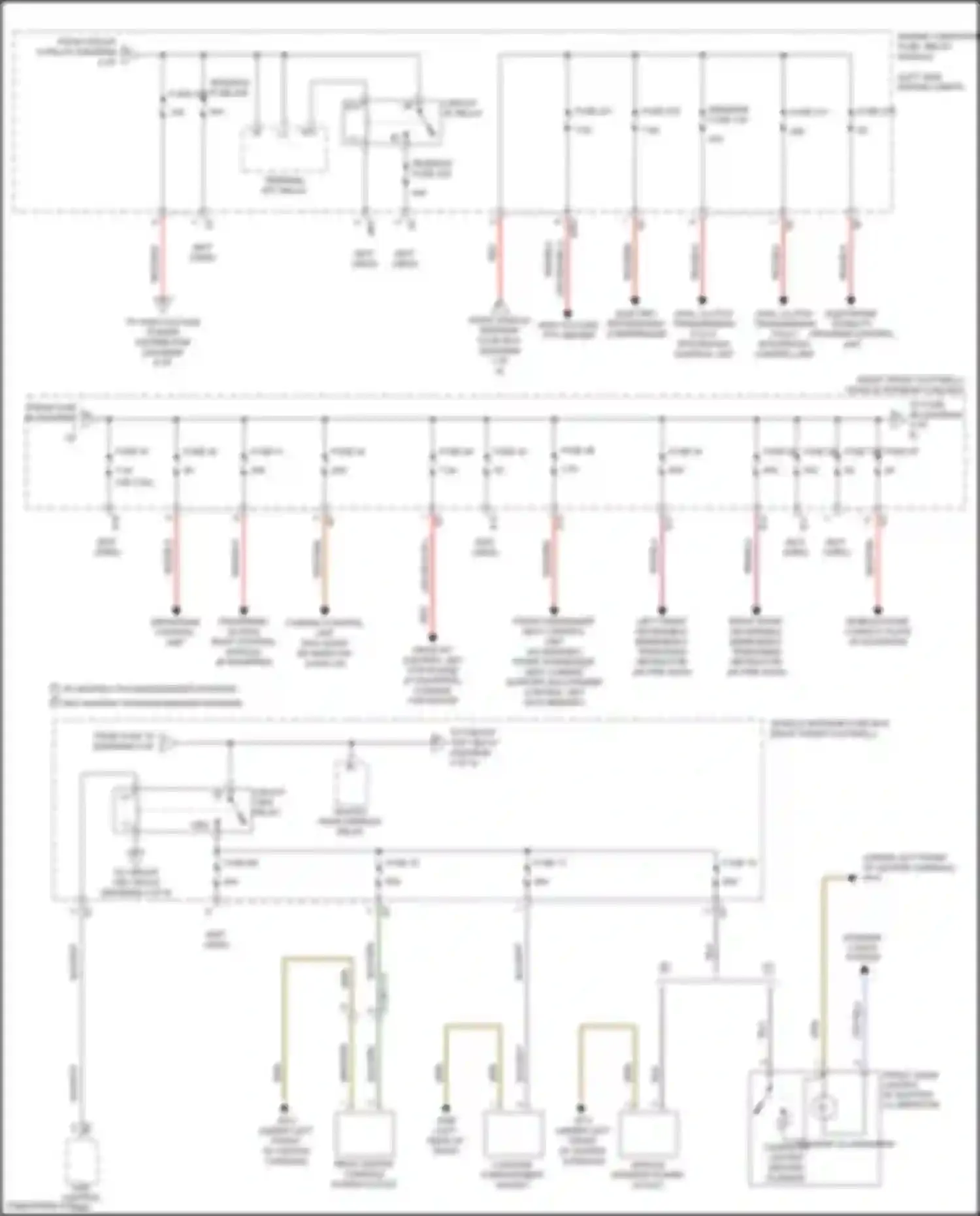 B-class Mercedes-Benz W246 facelift (2014-2018): Power distribution circuit (3 of 6)
