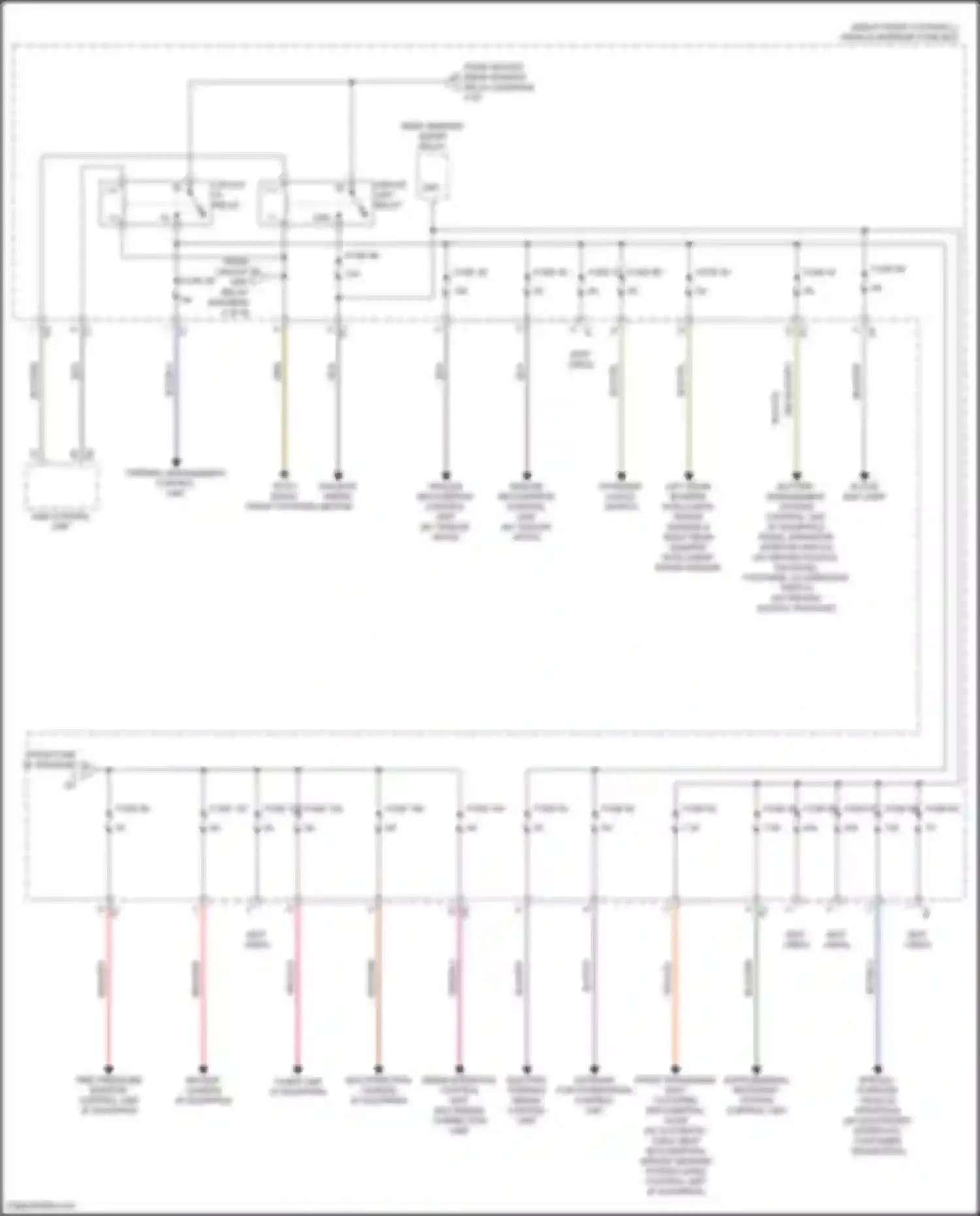 B-class Mercedes-Benz W246 facelift (2014-2018): Power distribution circuit (4 of 6)