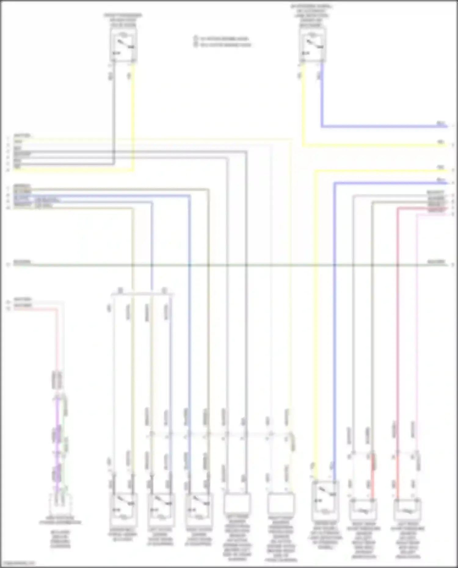 B-class Mercedes-Benz W246 facelift (2014-2018): Supplemental restraint circuit (2 of 4)