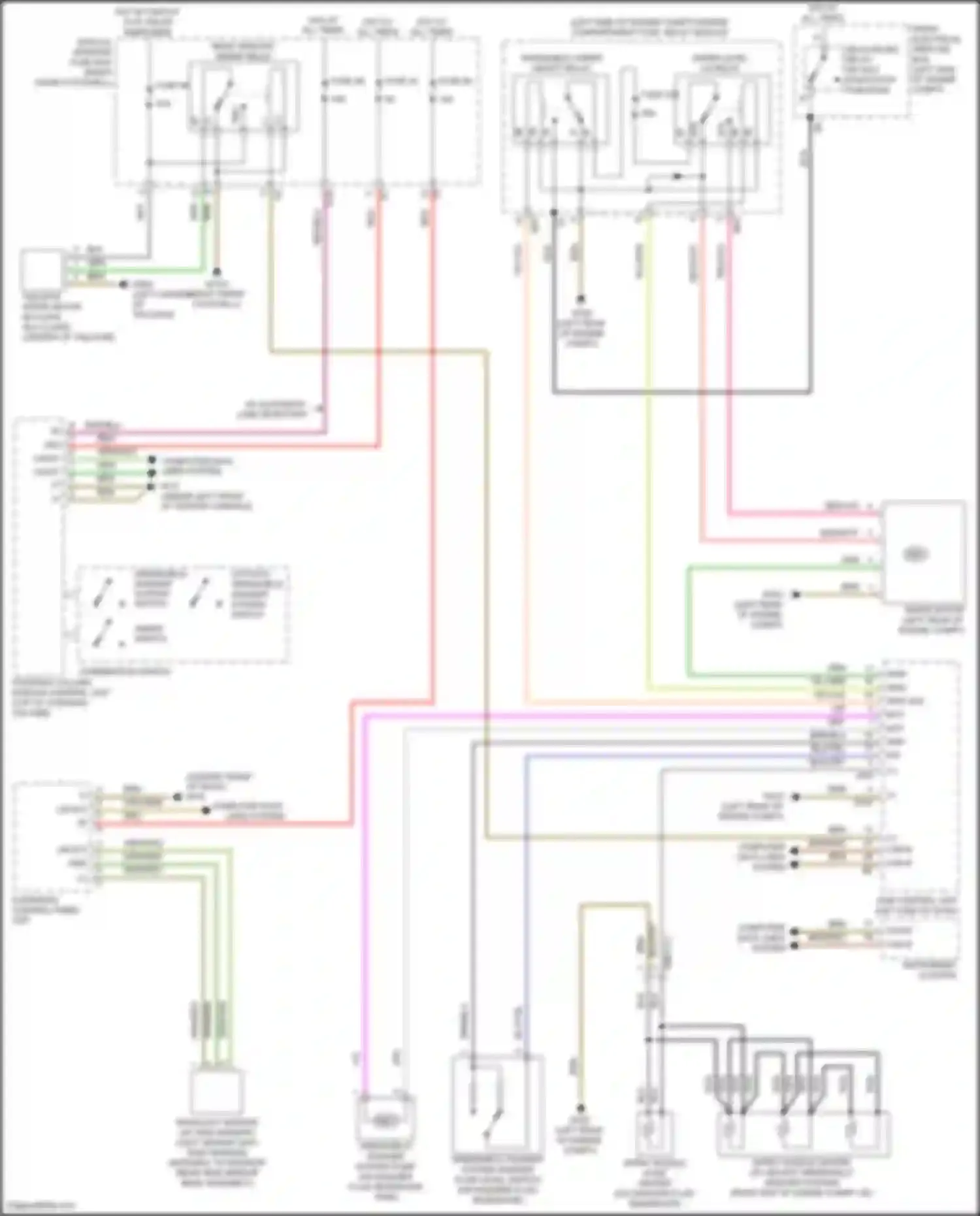 B-class Mercedes-Benz W246 facelift (2014-2018): Wiper/washer circuit