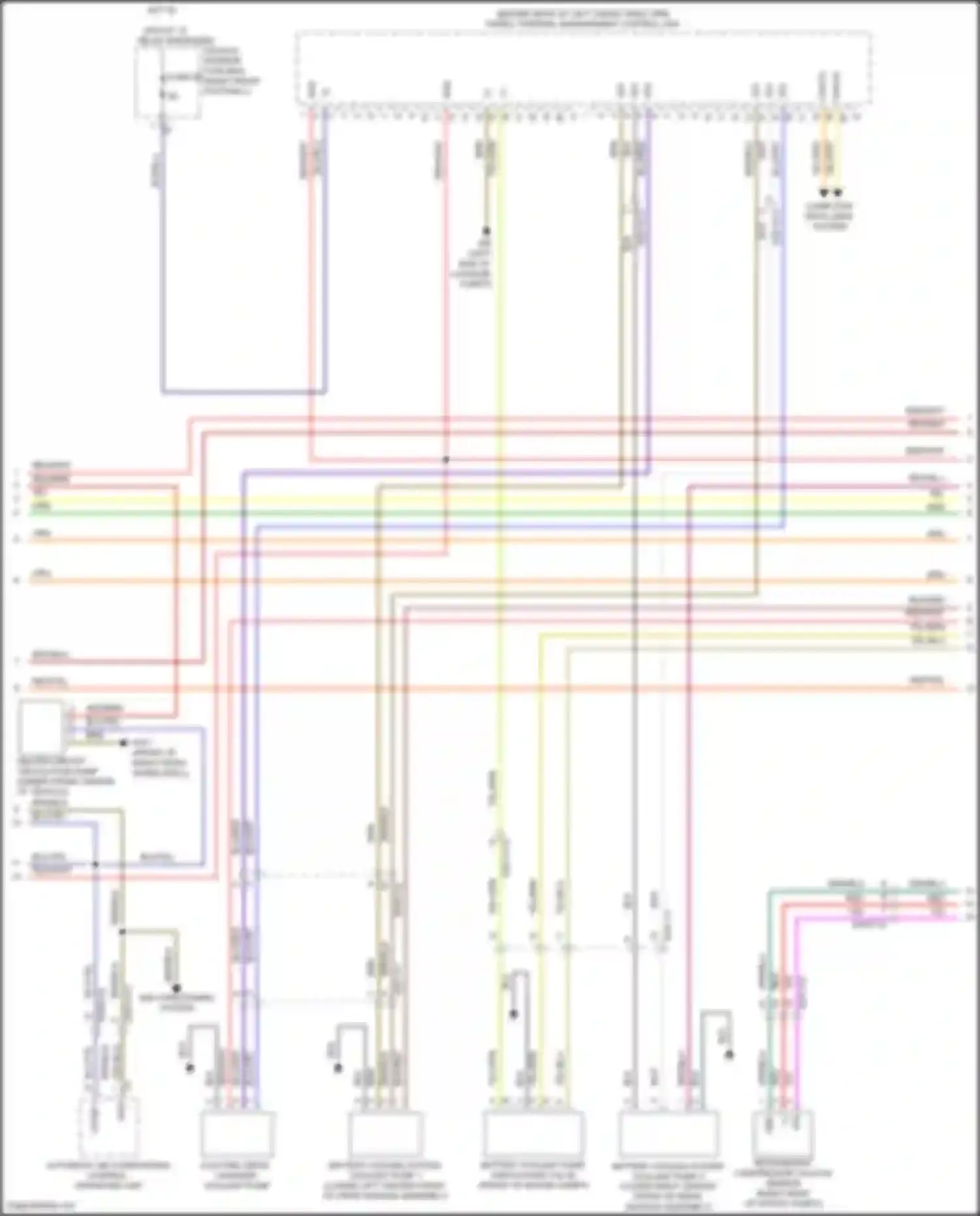 Wiring diagram automatic air conditioning control, operating unit for Mercedes-Benz B-class W246 facelift (2014-2018) (6 of 6)