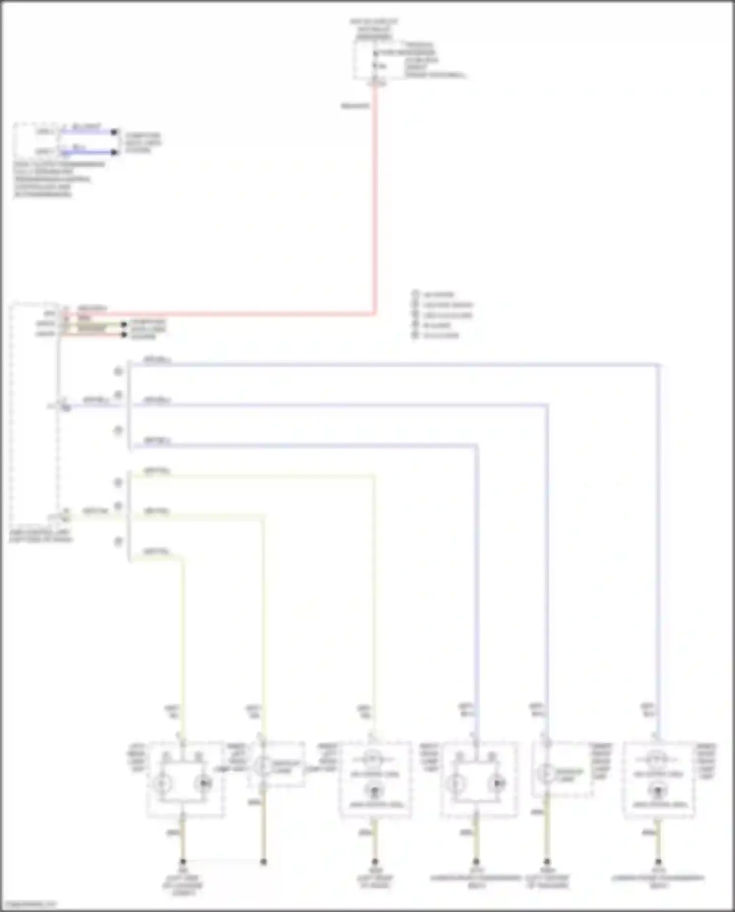 Wiring diagram backup lamp for Mercedes-Benz B-class W246 facelift (2014-2018) (1 of 3)