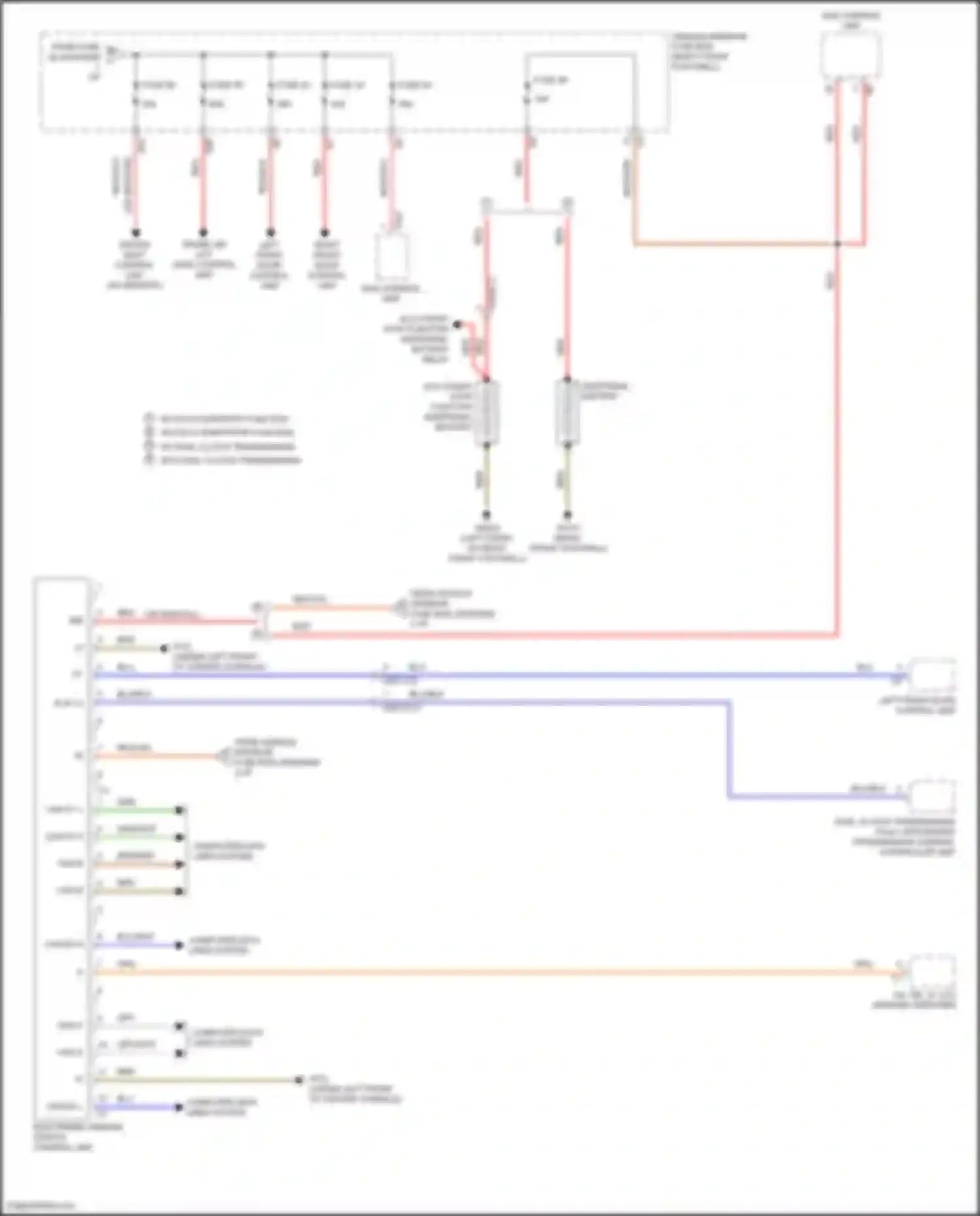 Wiring diagram computer data lines system for Mercedes-Benz B-class W246 facelift (2014-2018) (8 of 78)