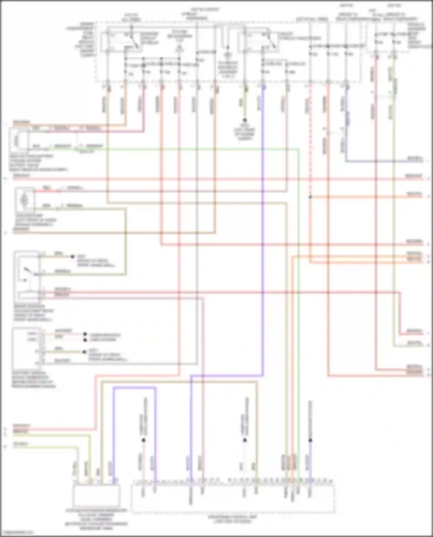 Wiring diagram data lines system for Mercedes-Benz B-class W246 facelift (2014-2018) (1 of 1)