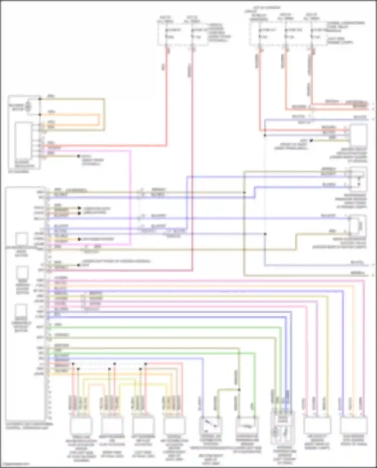 Wiring diagram defogger system for Mercedes-Benz B-class W246 facelift (2014-2018) (1 of 3)