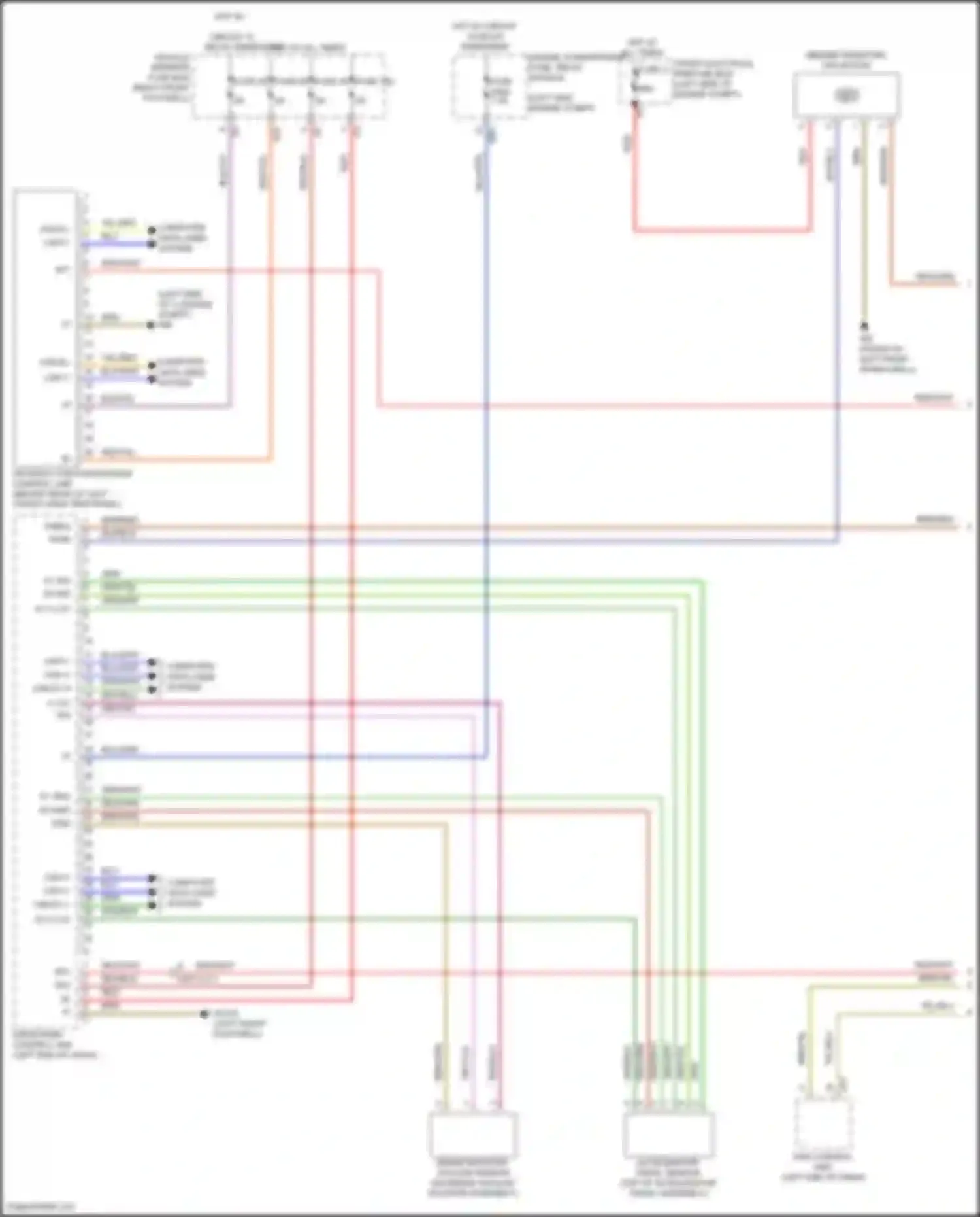 Wiring diagram gateway for powertrain control unit for Mercedes-Benz B-class W246 facelift (2014-2018) (4 of 4)