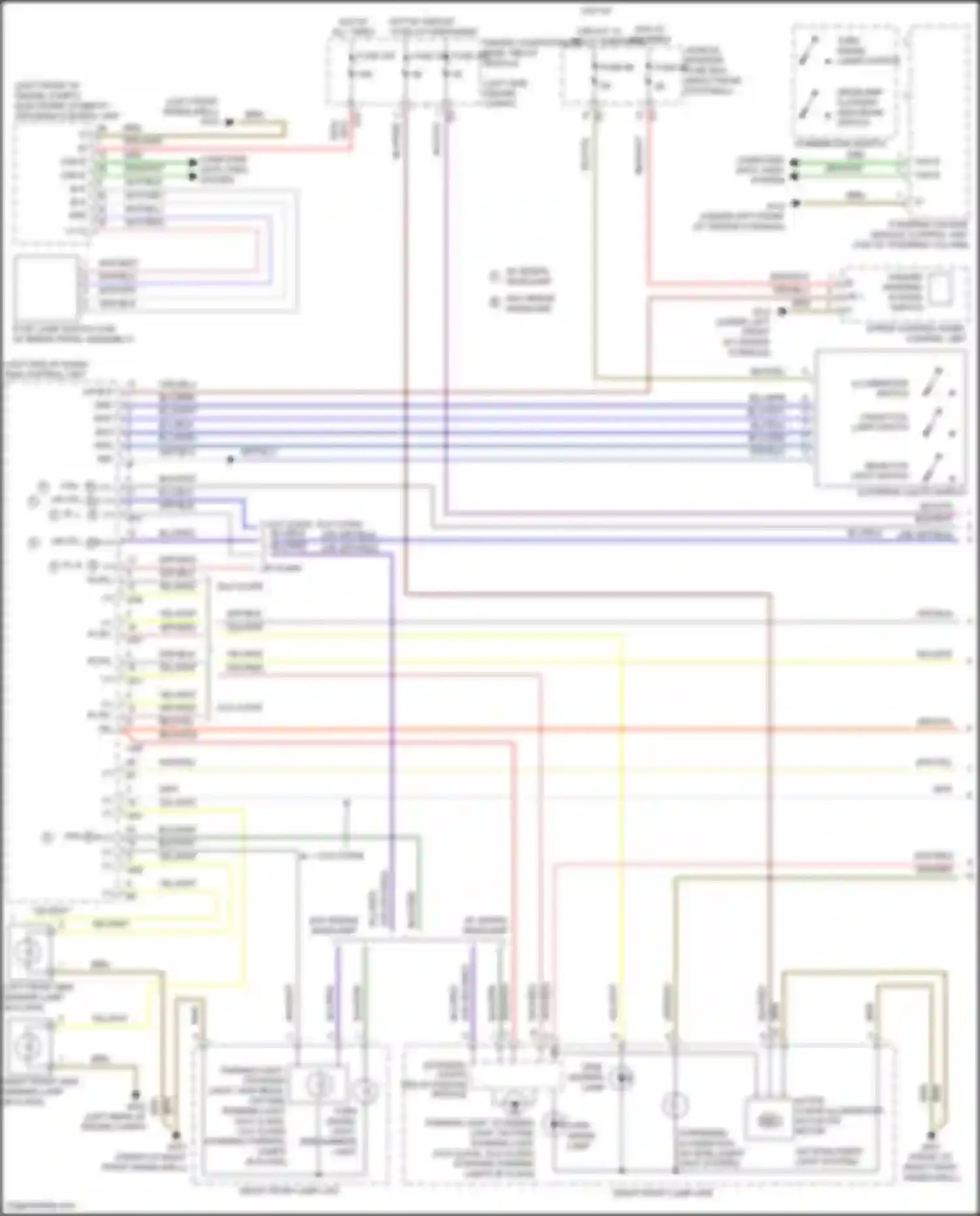 Wiring diagram headlamp flasher/ high beam switch for Mercedes-Benz B-class W246 facelift (2014-2018) (1 of 4)