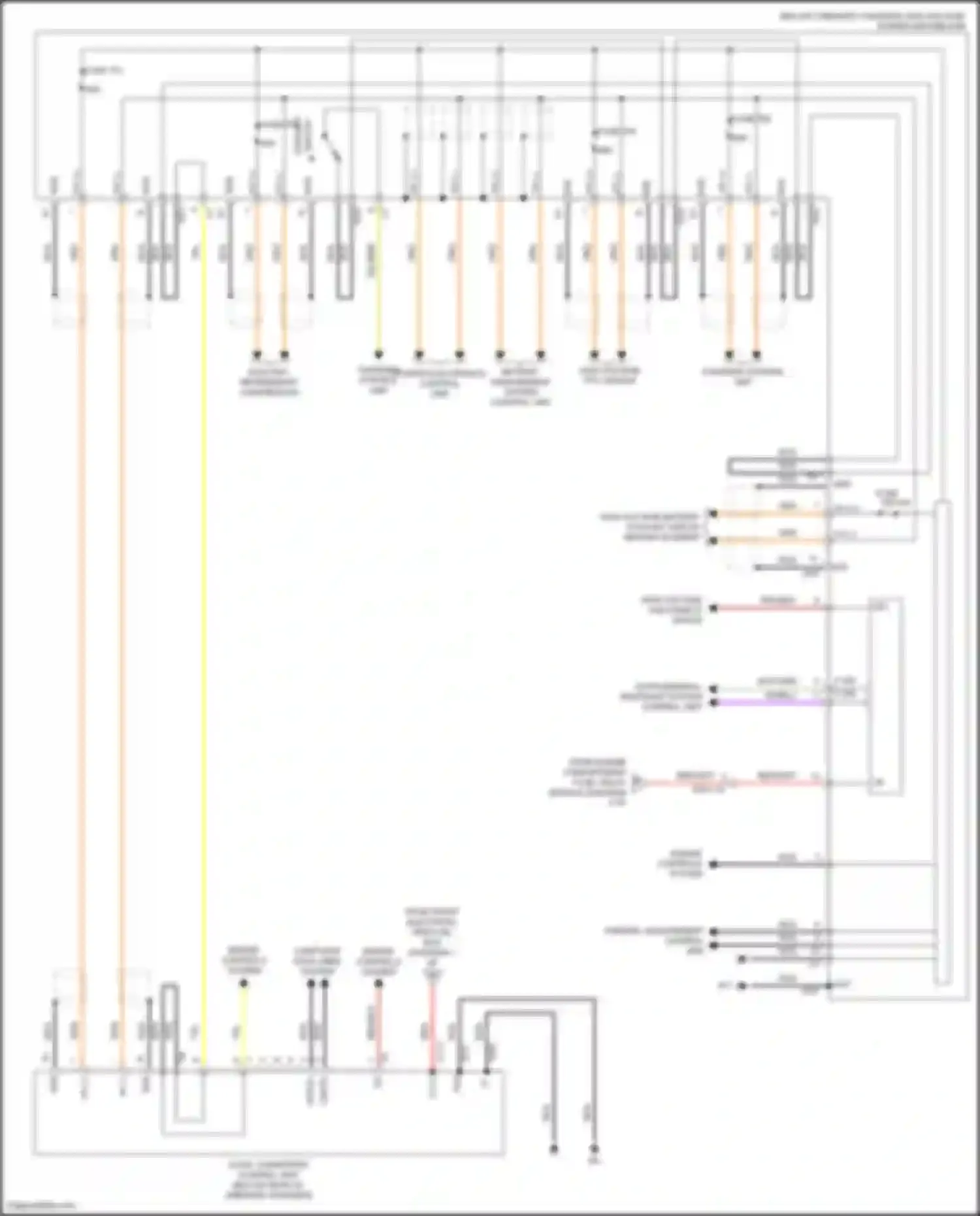 Wiring diagram high-voltage disconnect device for Mercedes-Benz B-class W246 facelift (2014-2018) (2 of 2)