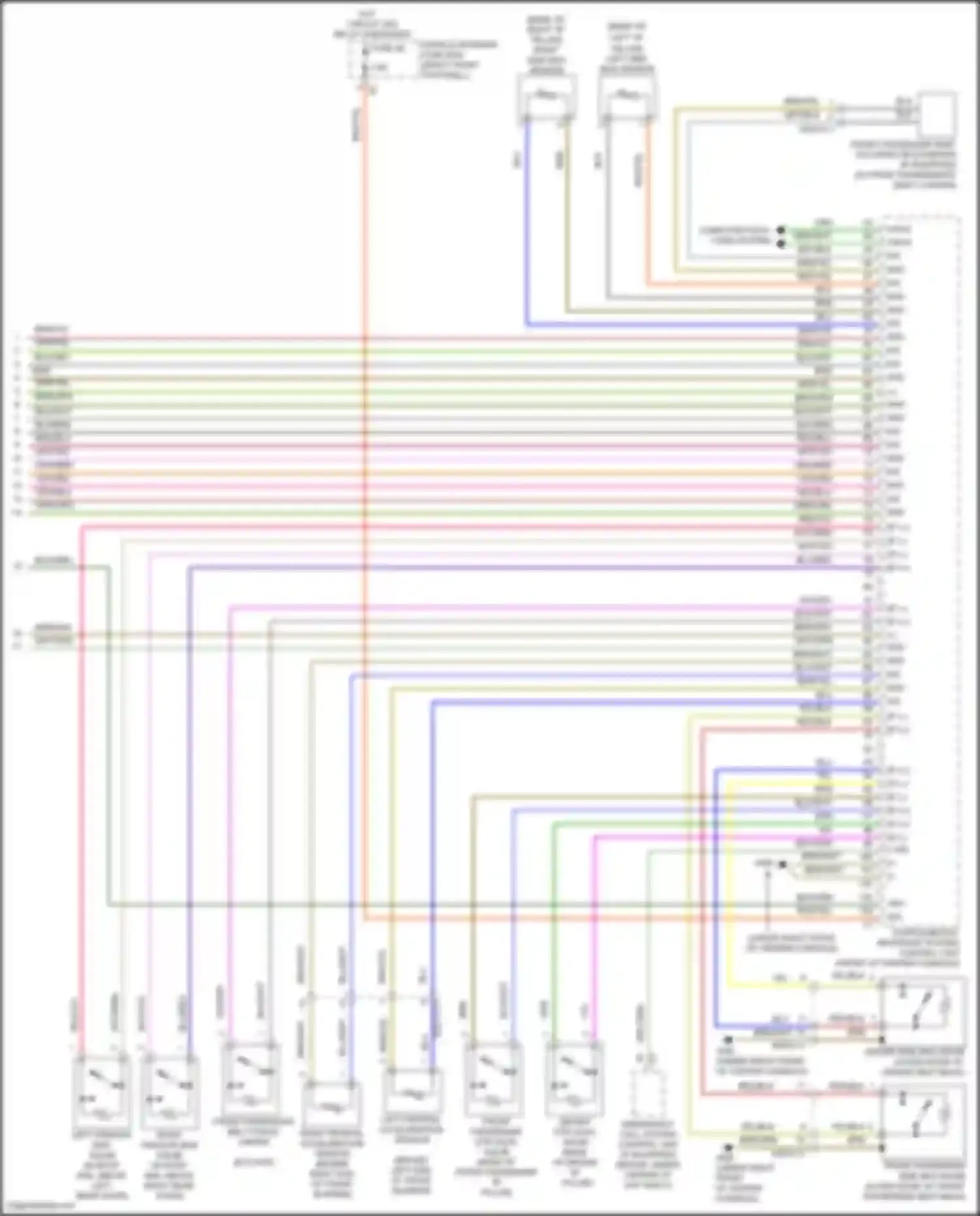 Wiring diagram left window bag squib for Mercedes-Benz B-class W246 facelift (2014-2018) (1 of 1)