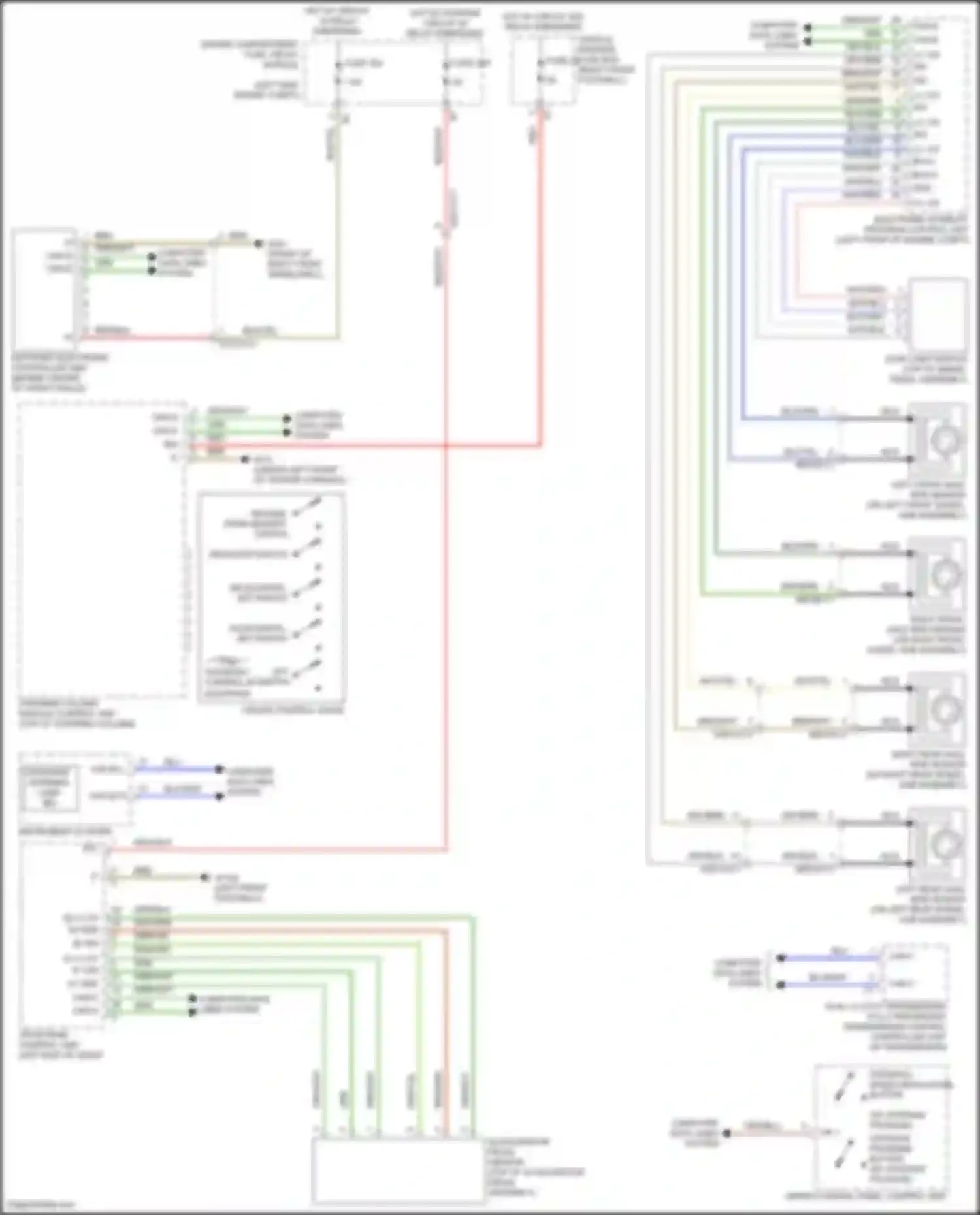 Wiring diagram offroad program button for Mercedes-Benz B-class W246 facelift (2014-2018) (1 of 2)