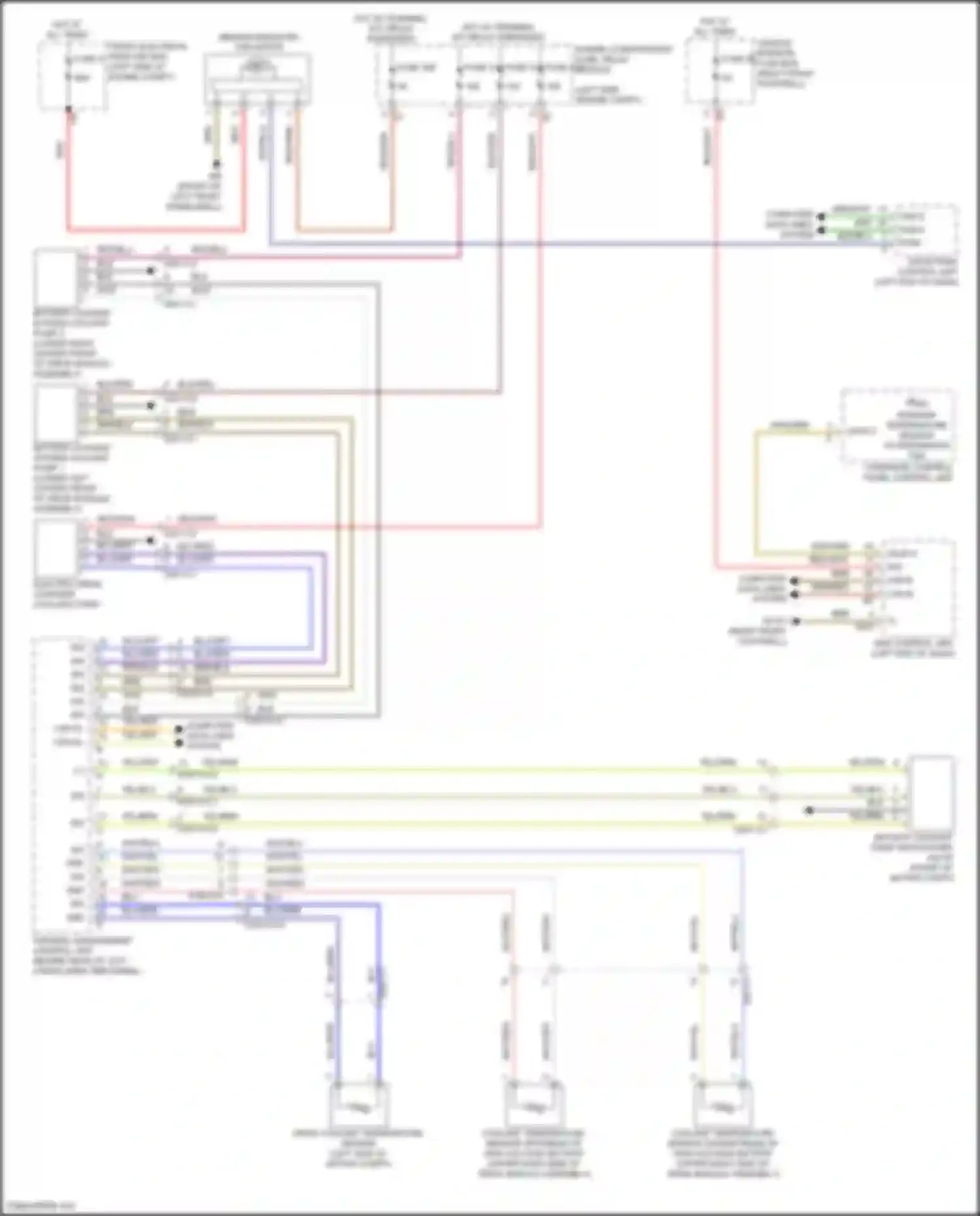 Wiring diagram overhead control panel control unit for Mercedes-Benz B-class W246 facelift (2014-2018) (2 of 14)