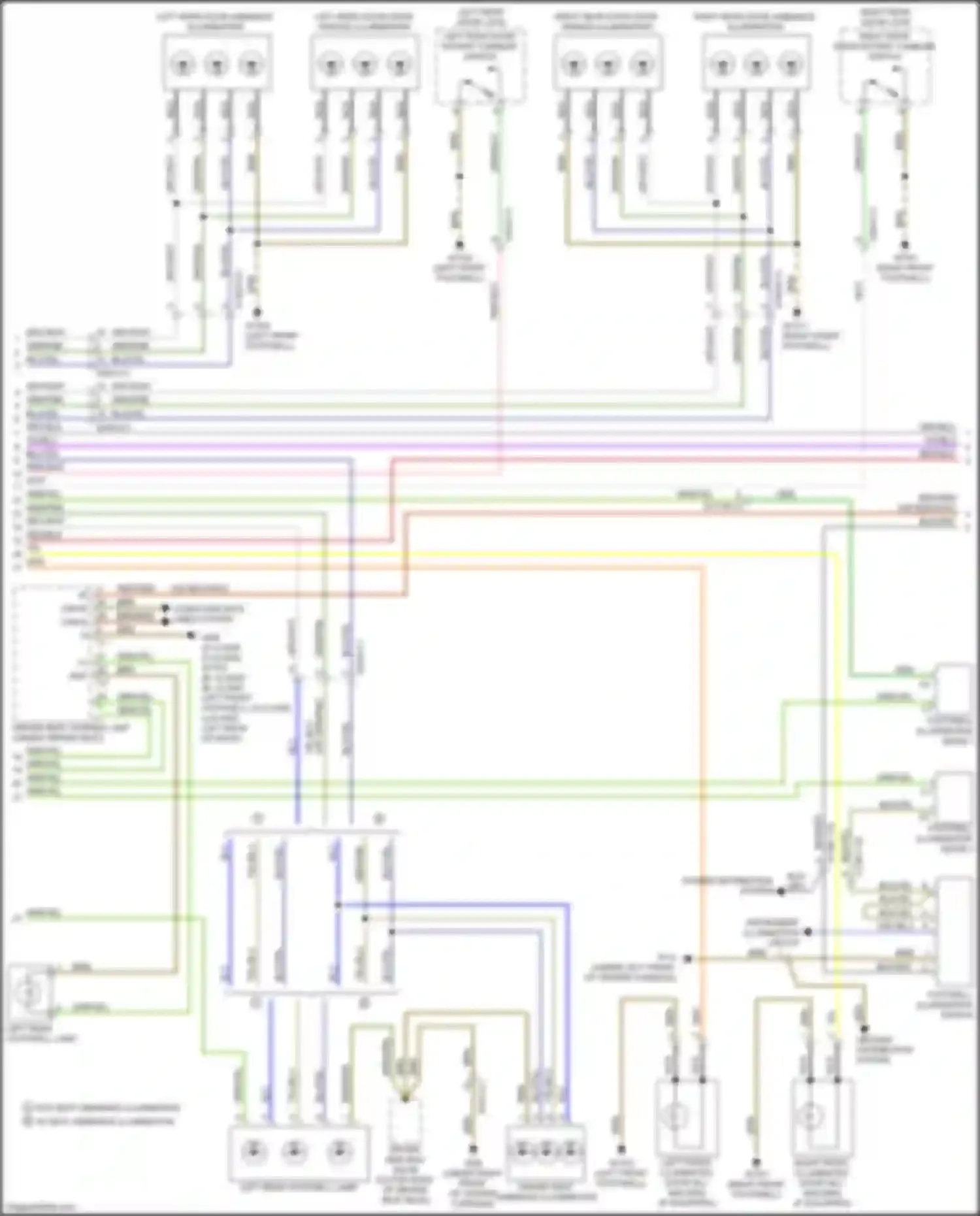 Wiring diagram power distribution system for Mercedes-Benz B-class W246 facelift (2014-2018) (4 of 5)