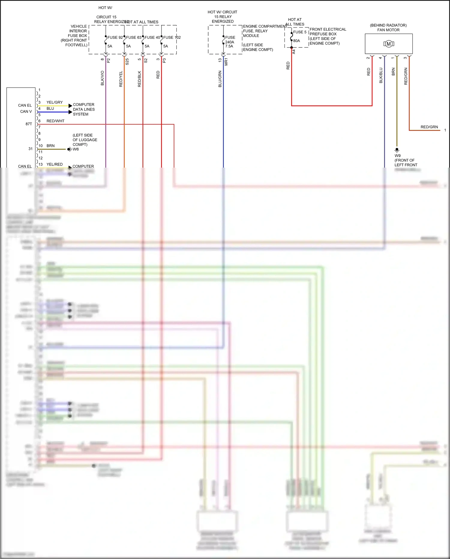 Mercedes-Benz B-class W246 facelift (2014-2018) sam control unit wiring diagram  (14 of 14)