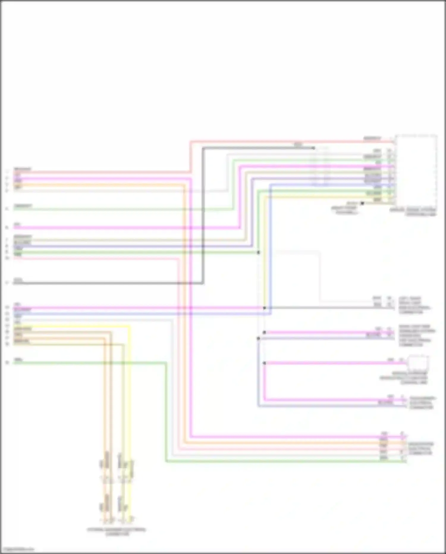 Wiring diagram special-purpose vehicle multi-function control unit for Mercedes-Benz B-class W246 facelift (2014-2018) (2 of 3)