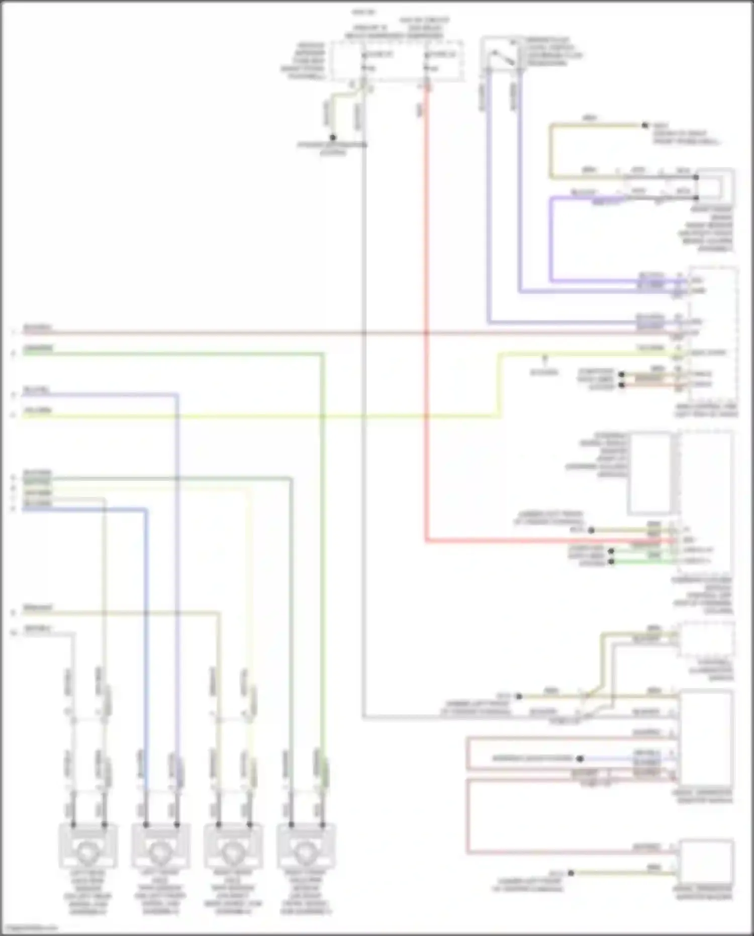Wiring diagram steering column module control unit for Mercedes-Benz B-class W246 facelift (2014-2018) (1 of 15)