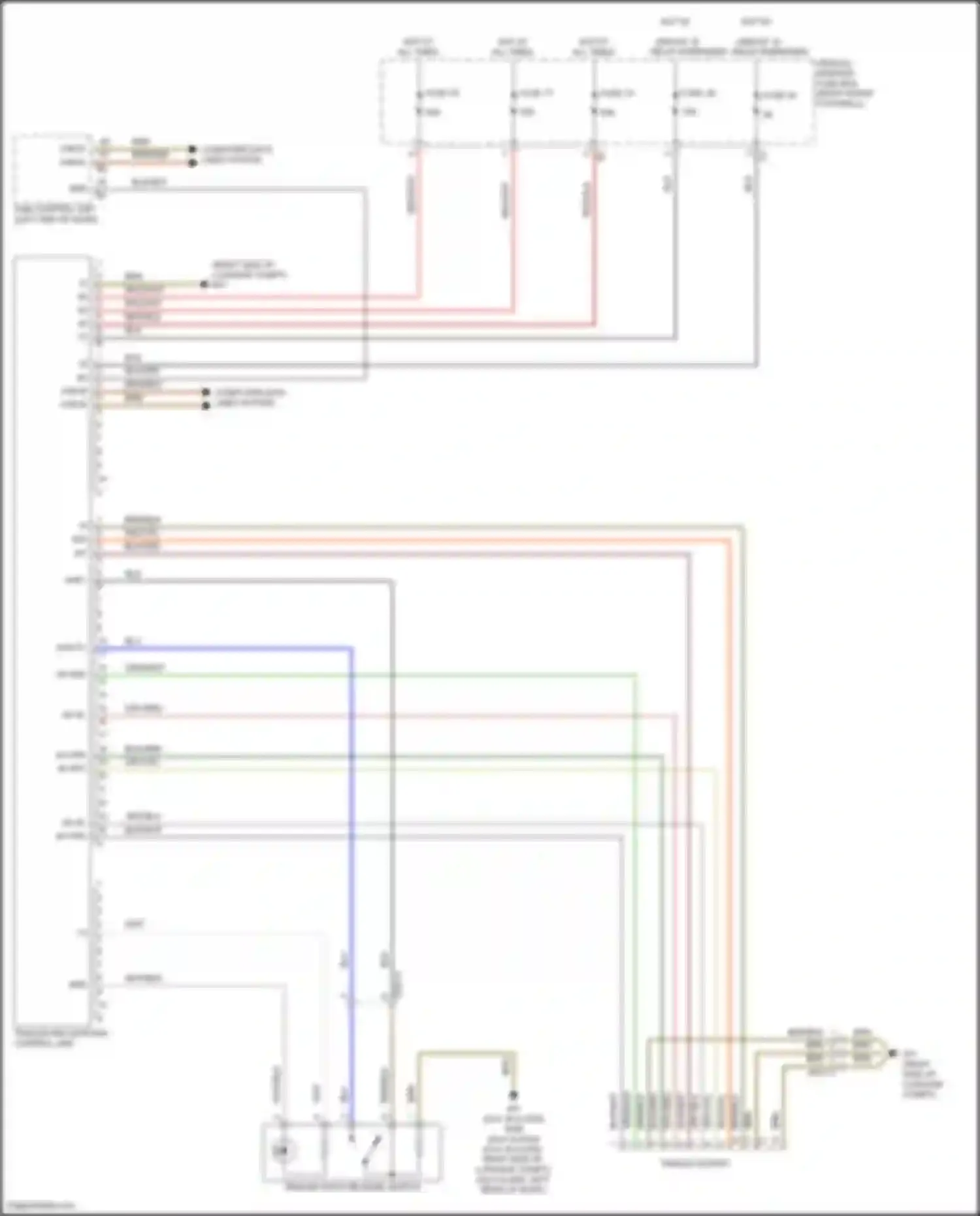 Wiring diagram trailer recognition control unit for Mercedes-Benz B-class W246 facelift (2014-2018) (4 of 4)