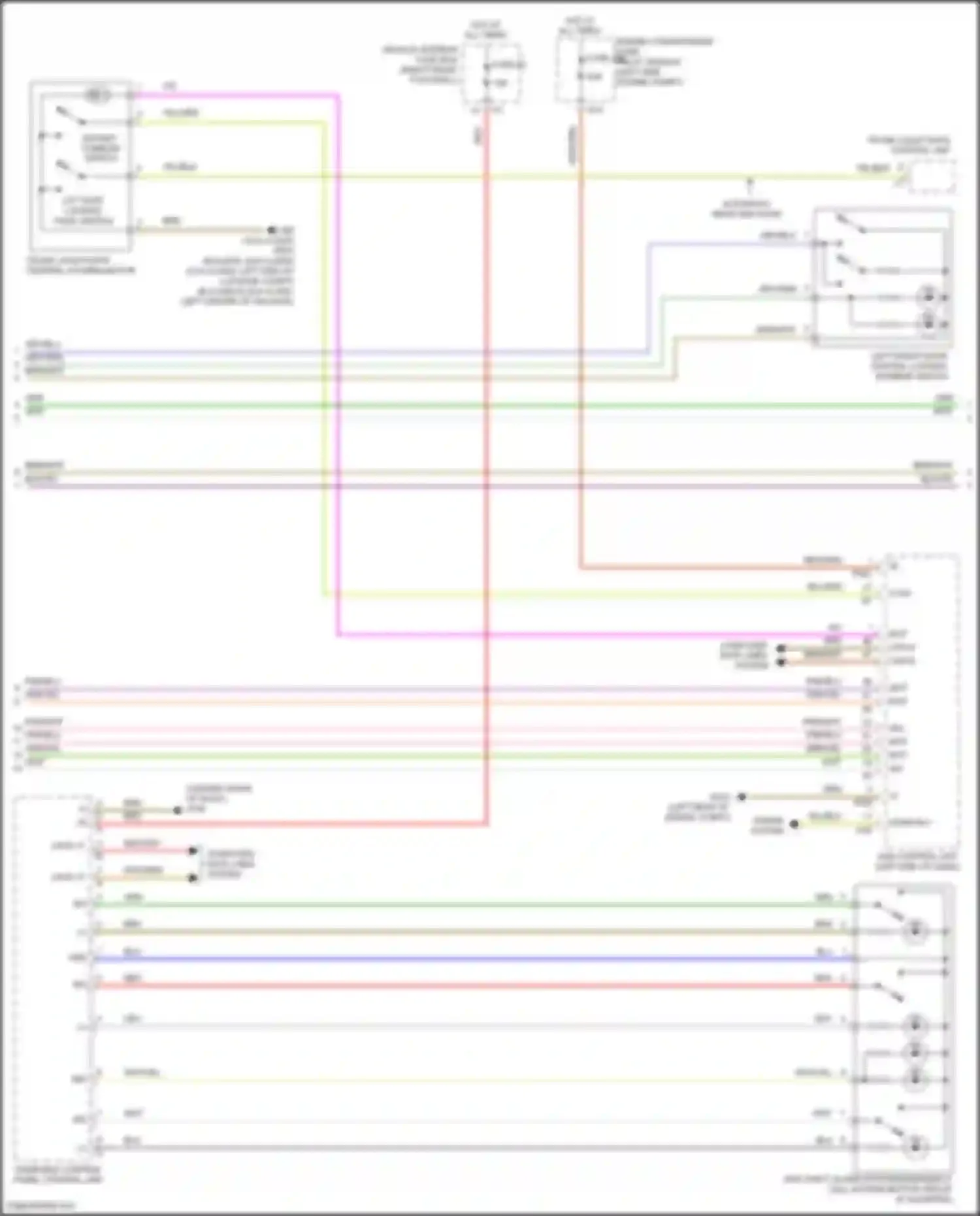 Wiring diagram trunk lid/liftgate control unit for Mercedes-Benz B-class W246 facelift (2014-2018) (1 of 3)
