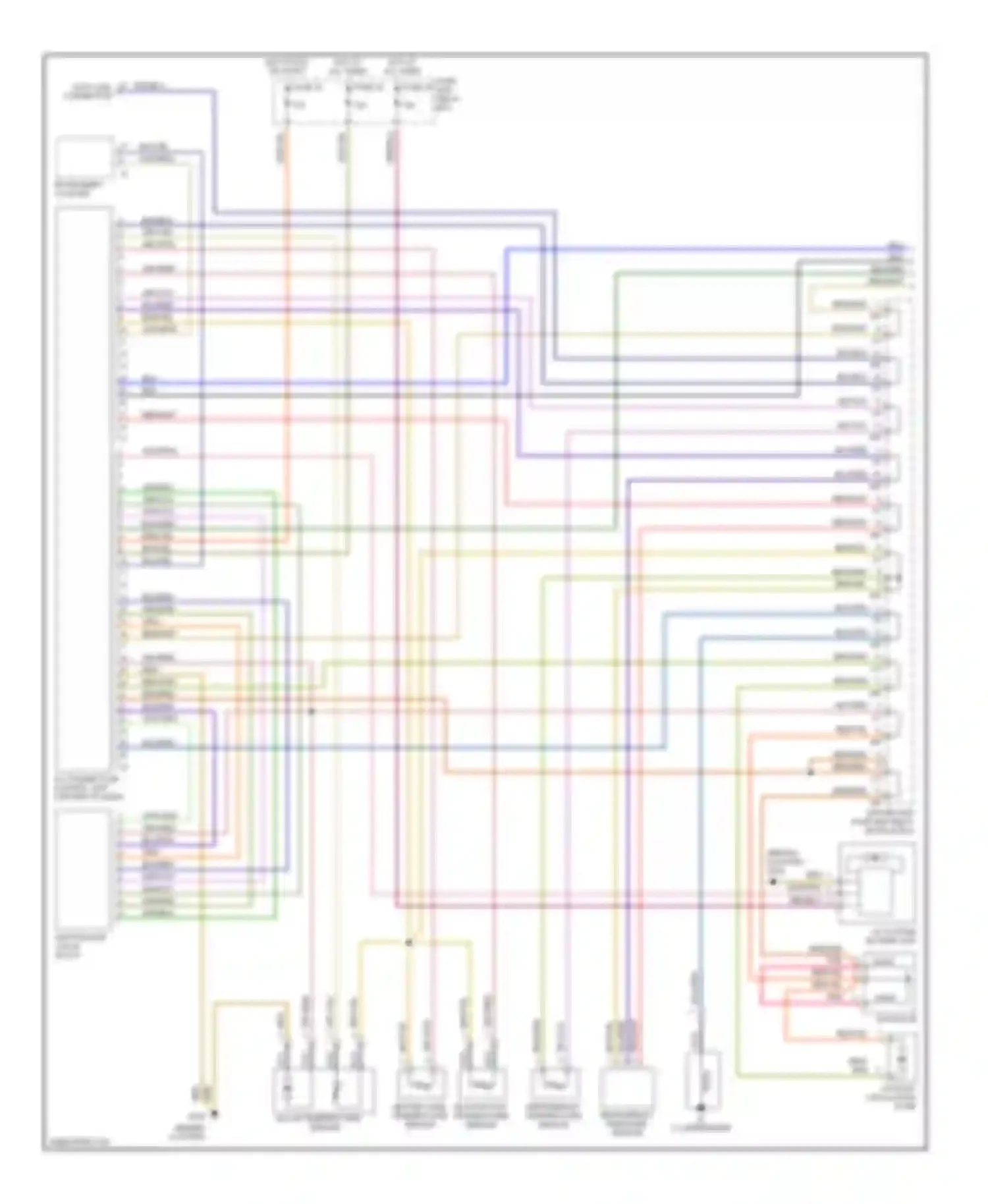 C-class AMG Mercedes-Benz W202 facelift (1997-2000): Air conditioning circuits (1 of 2)