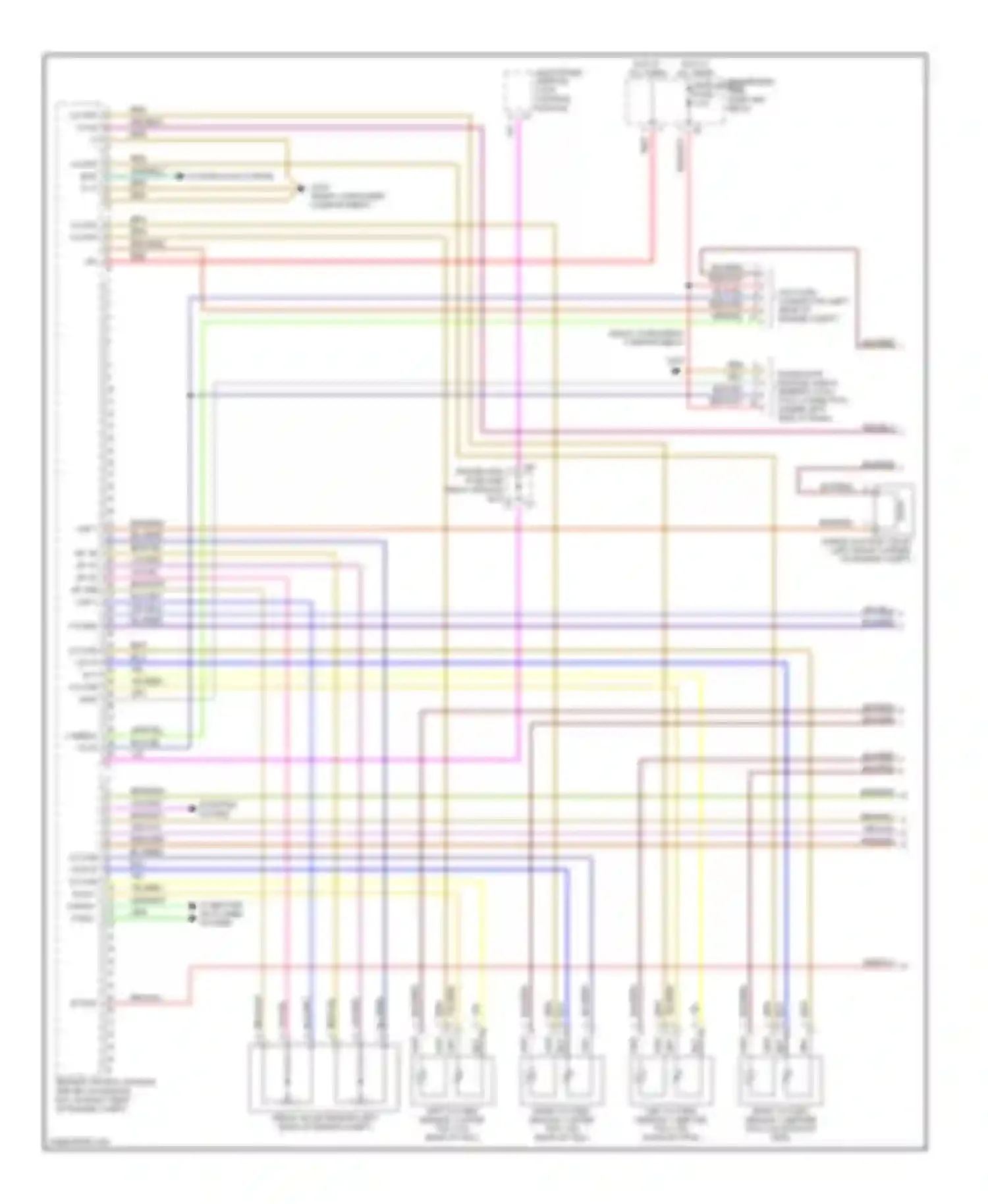 C-class AMG Mercedes-Benz W202 facelift (1997-2000): Wiring diagram engine performance 2.8ls (1 of 3)