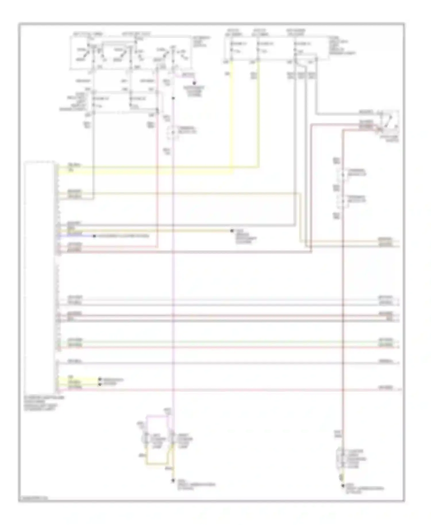 C-class AMG Mercedes-Benz W202 facelift (1997-2000): Exterior light circuit (1 of 2)