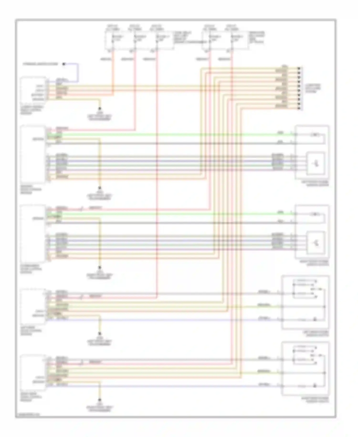 C-class AMG Mercedes-Benz W202 facelift (1997-2000): Power window circuit